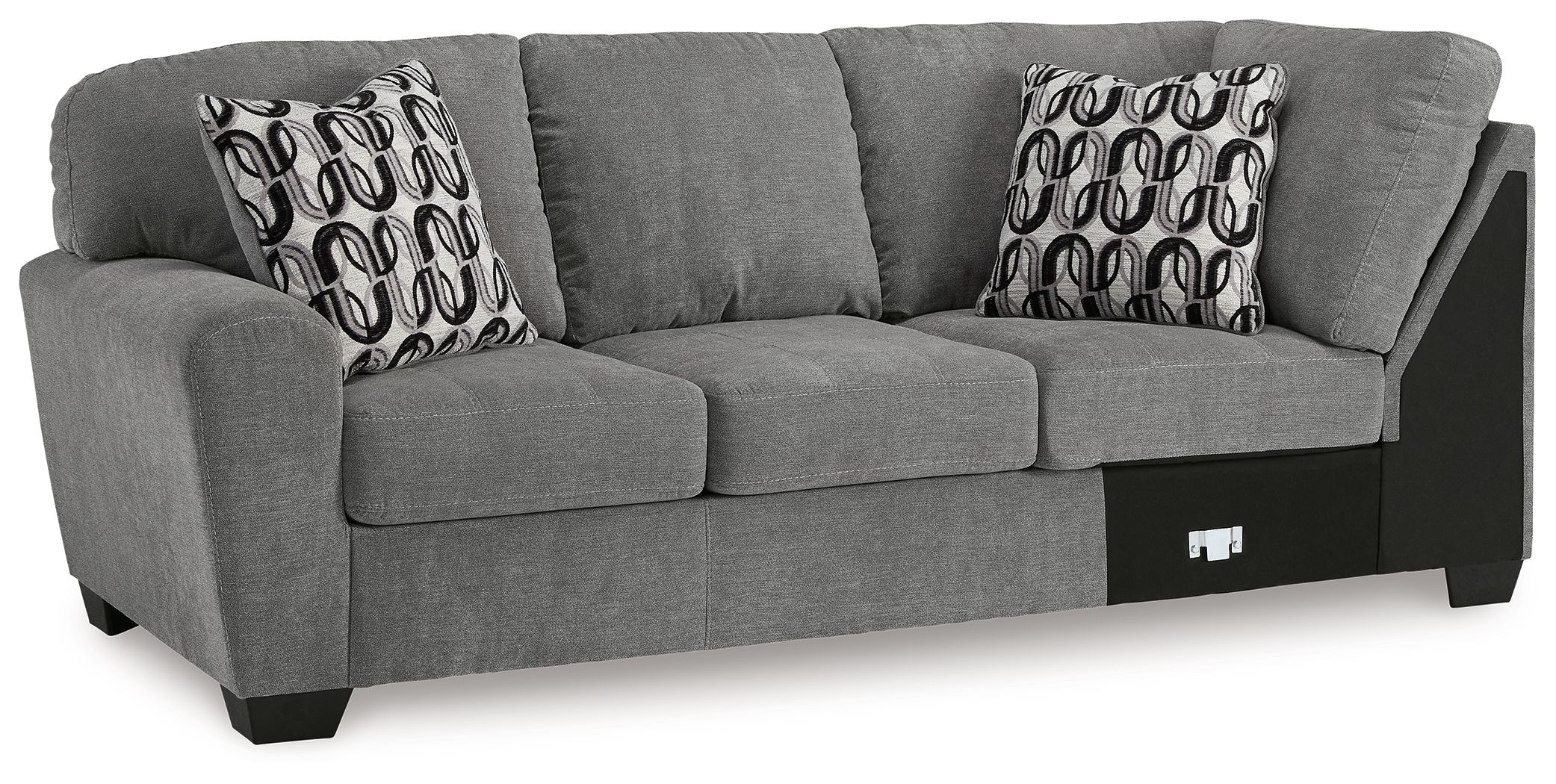 Birkdale Court - Laf Sofa With Corner Wedge - Gray