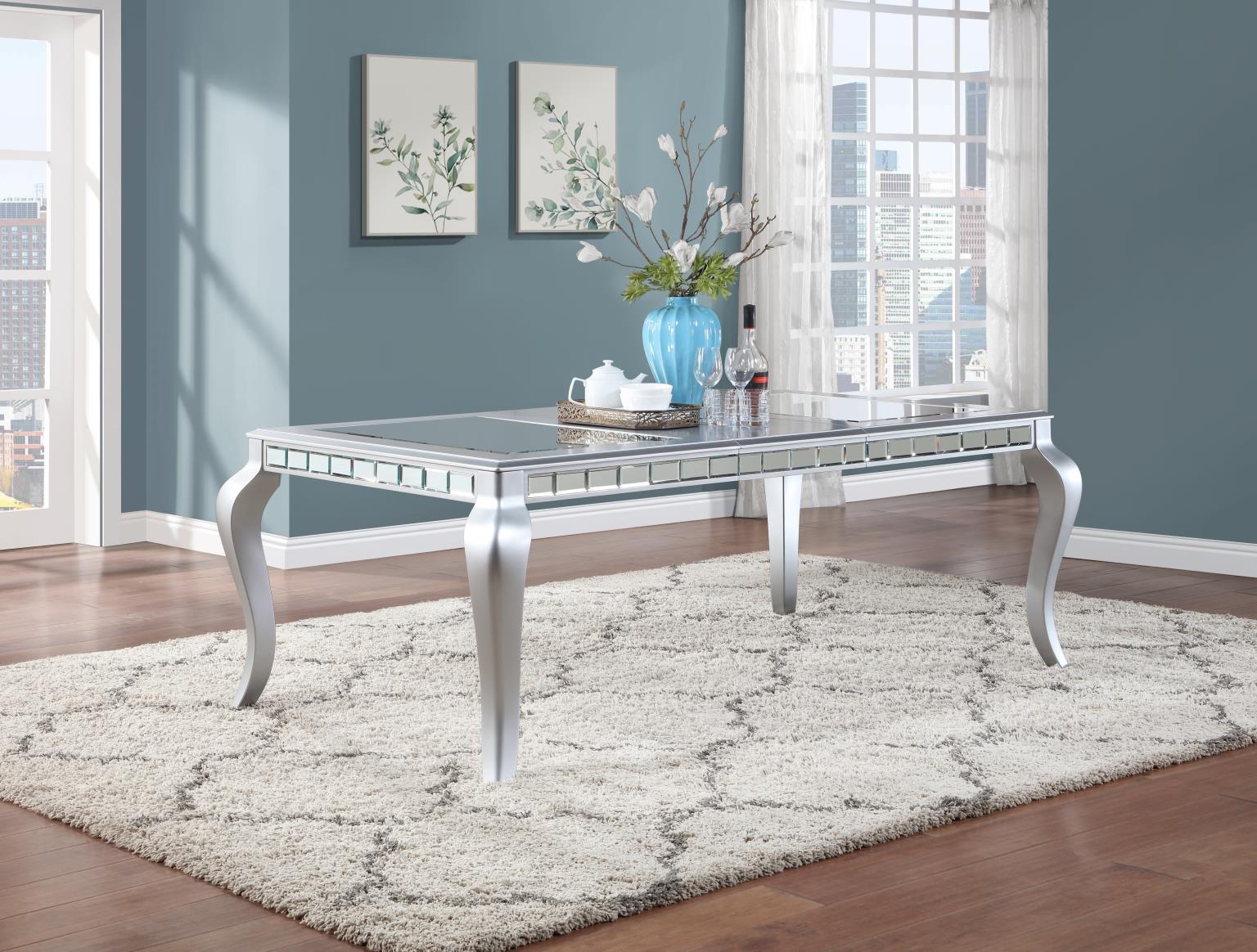 D109 - Dining Side Chair - Shimmer Silver