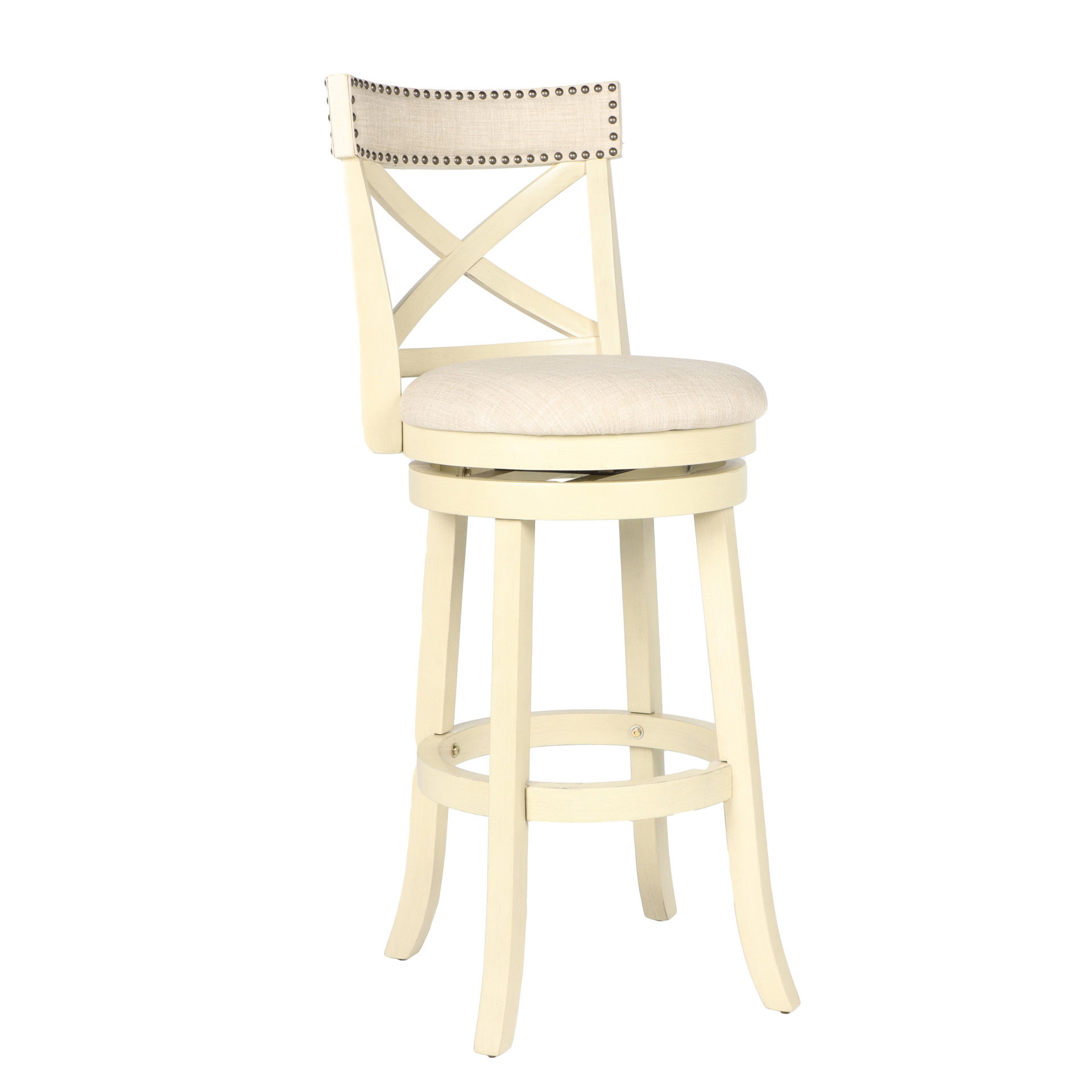 York - Bar Stool - Antique White