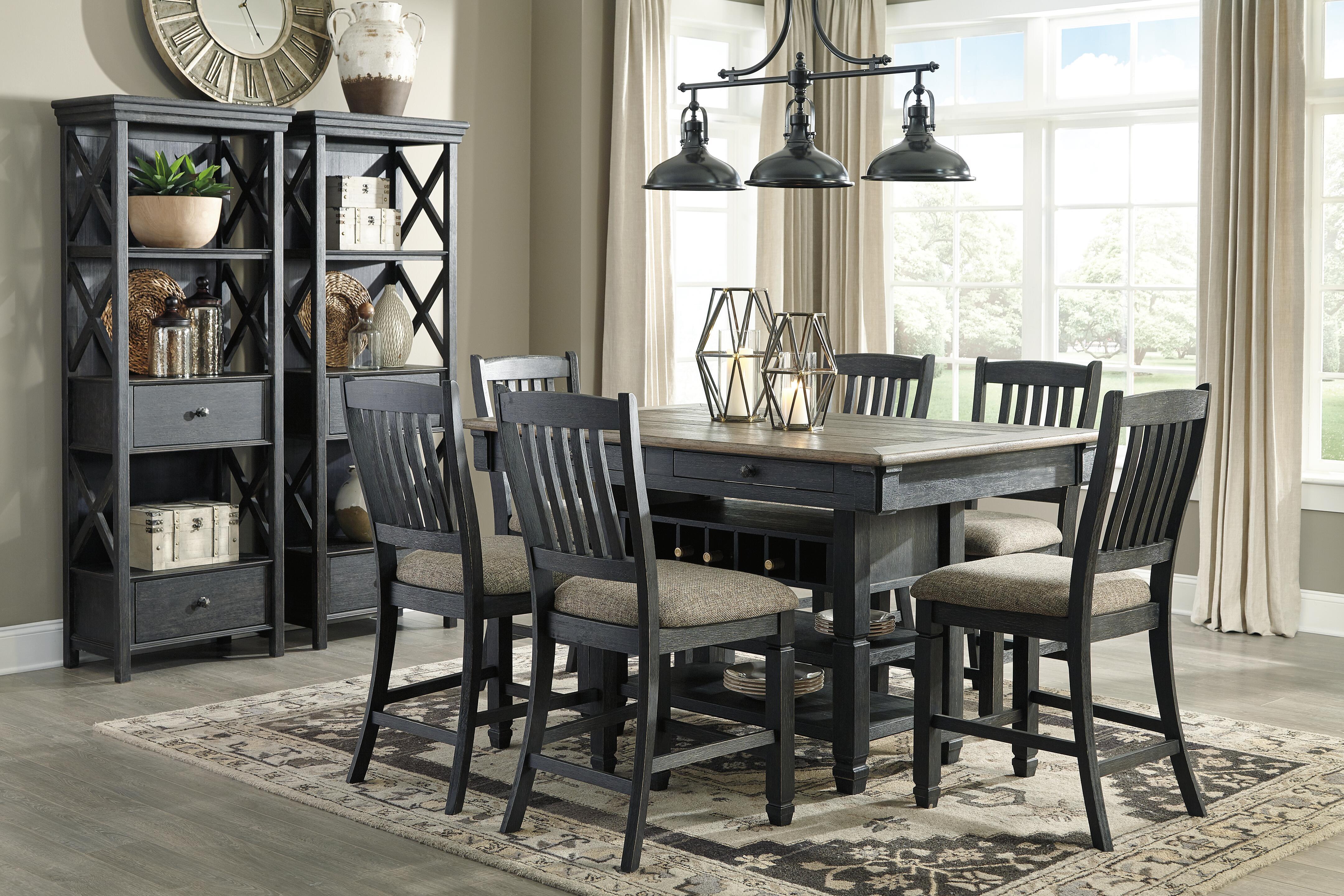 Ashley Furniture Tyler Creek - Display Cabinet - Black / Gray - Image 3