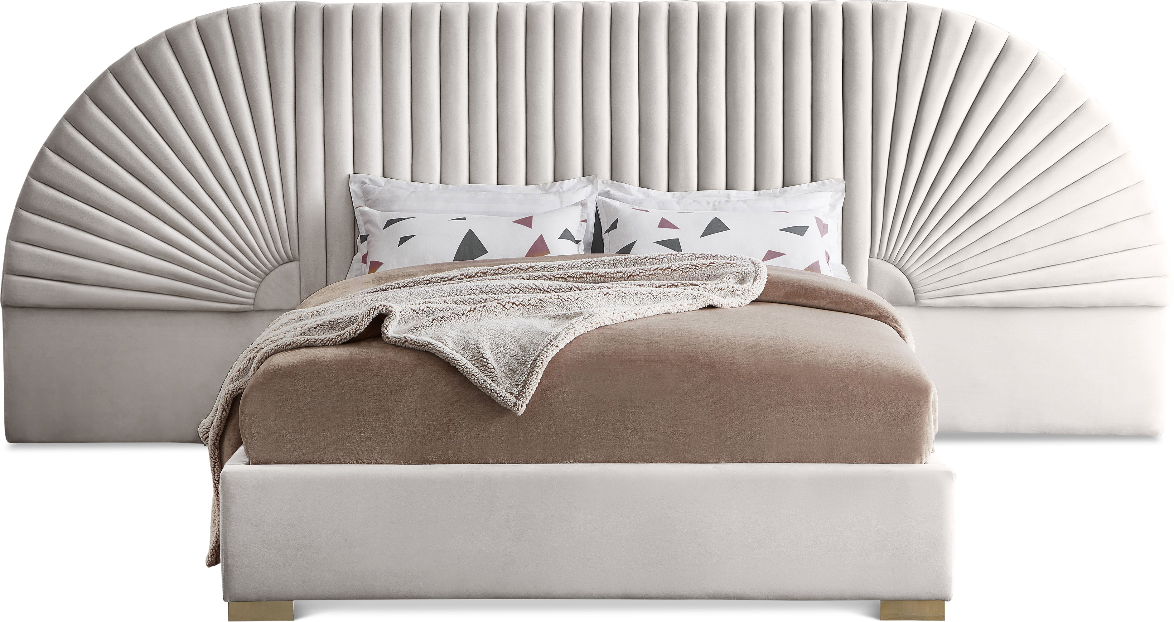 Cleo - Queen Bed - Cream