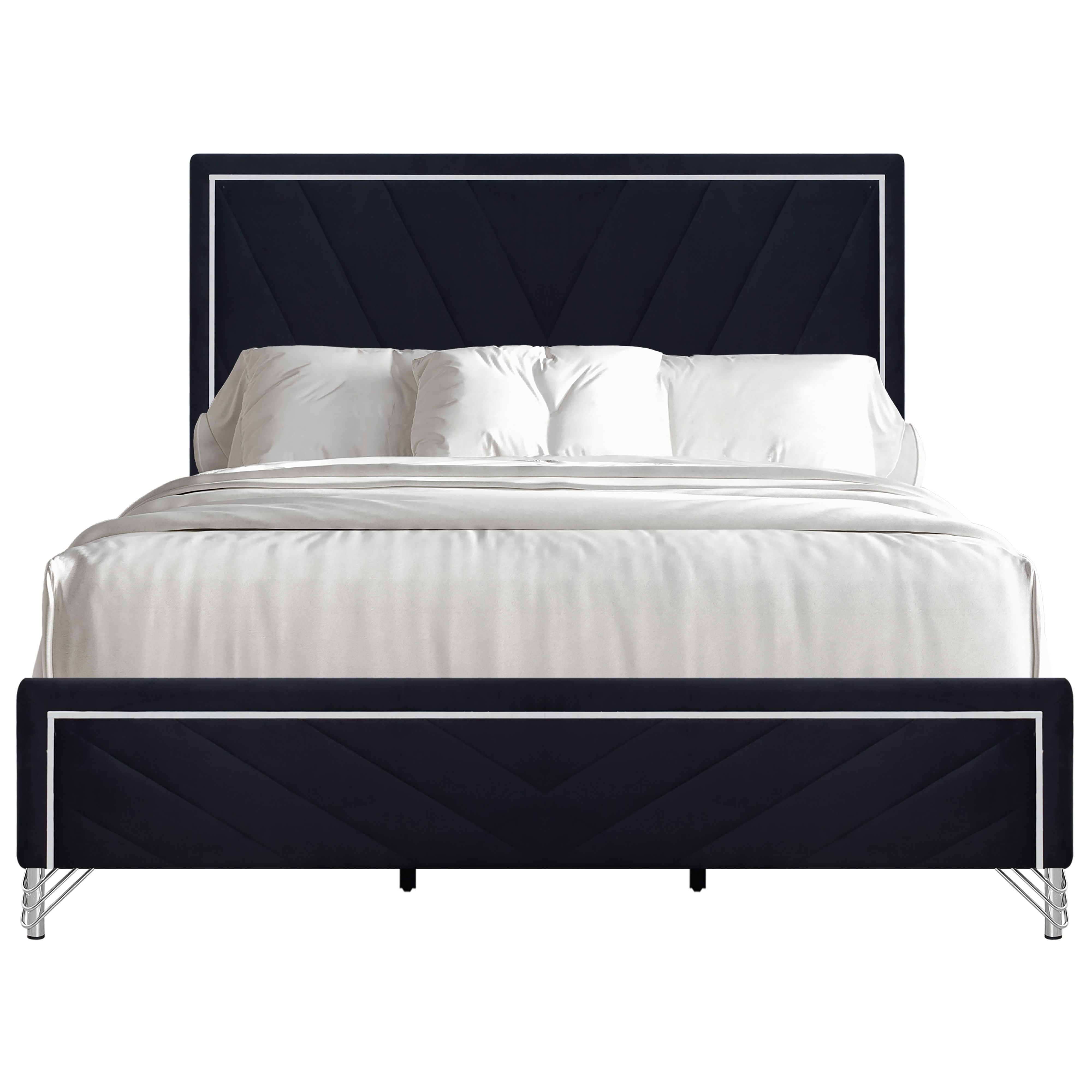 Ava - 6/6 Eastern King Bed - Black