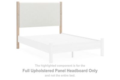 Cadmori – Full Upholstered Panel Headboard – Two-tone