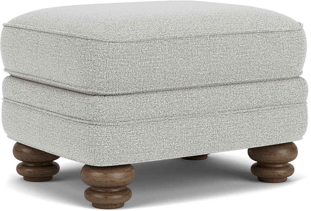 Bay Bridge - Fabric Ottoman, light brown, view 2