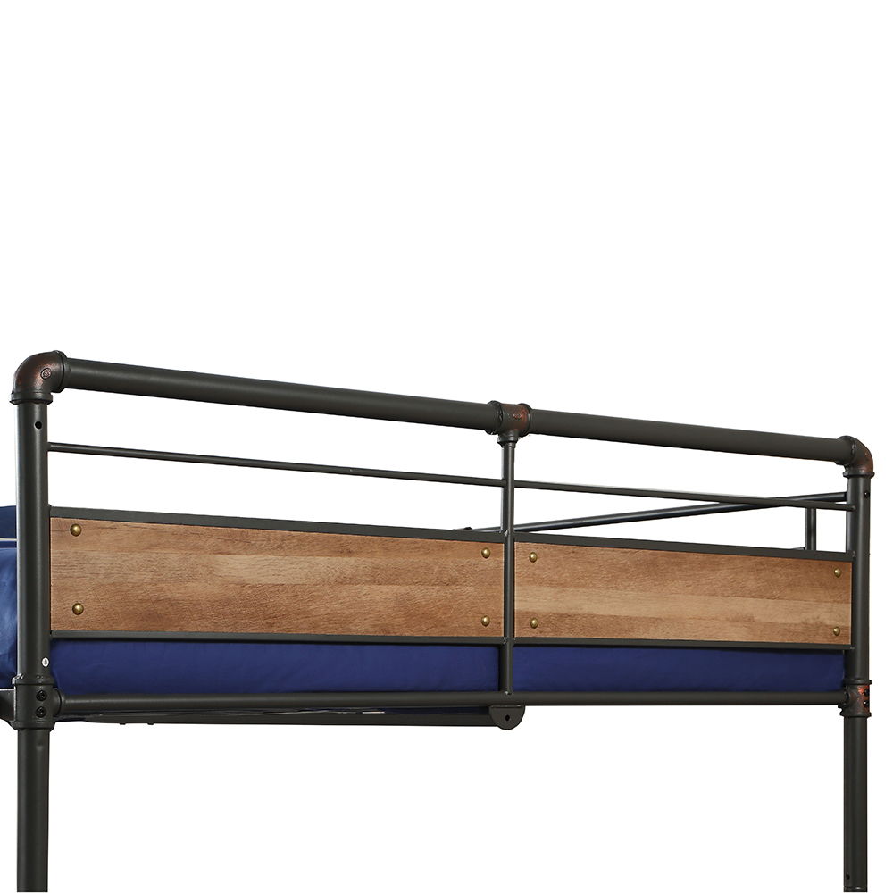 Brantley II - Double Queen Bunk Bed - Sandy Black & Dark Bronze Hand-Brushed, black, view 4