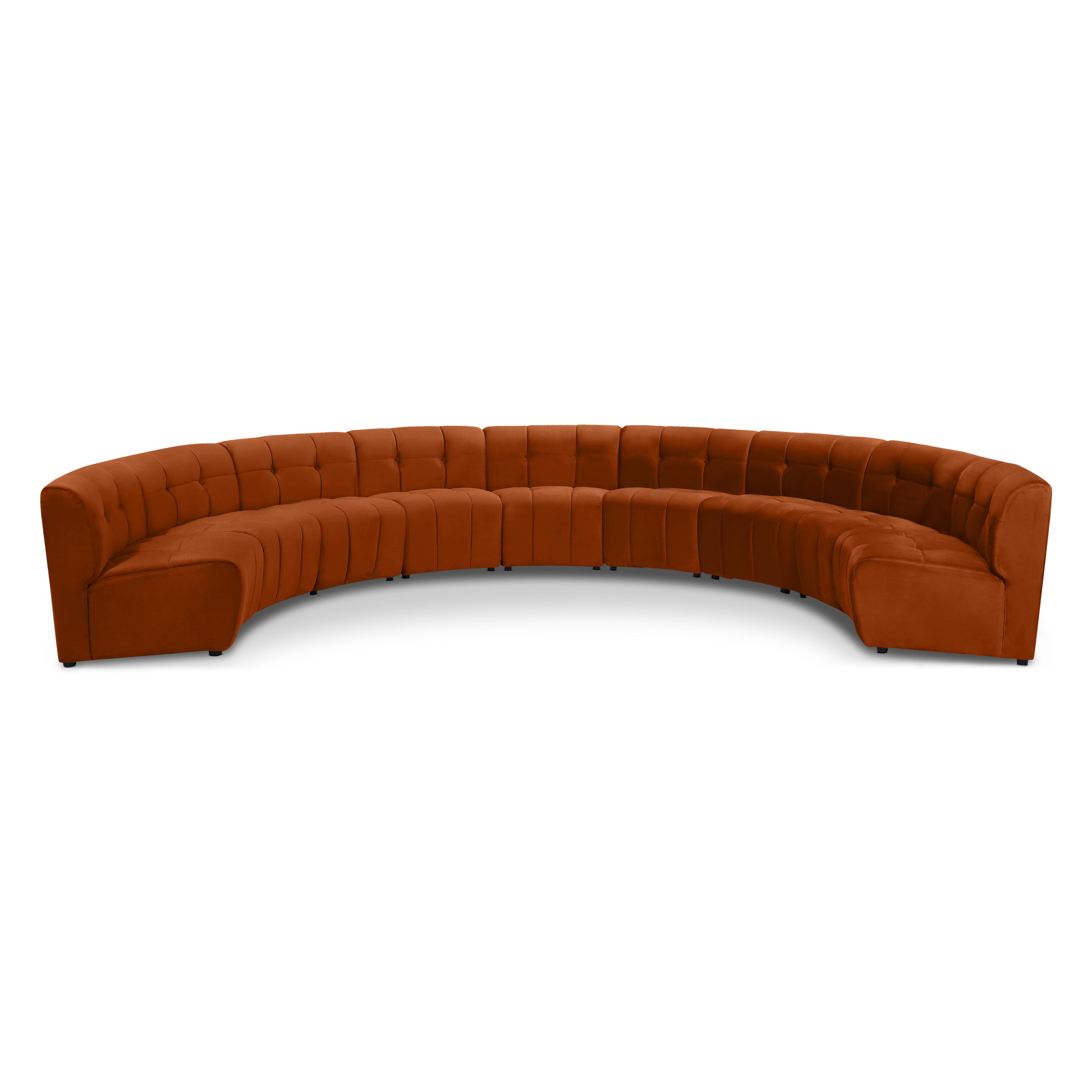 Limitless - 9 Piece Modular Sectional - Cognac