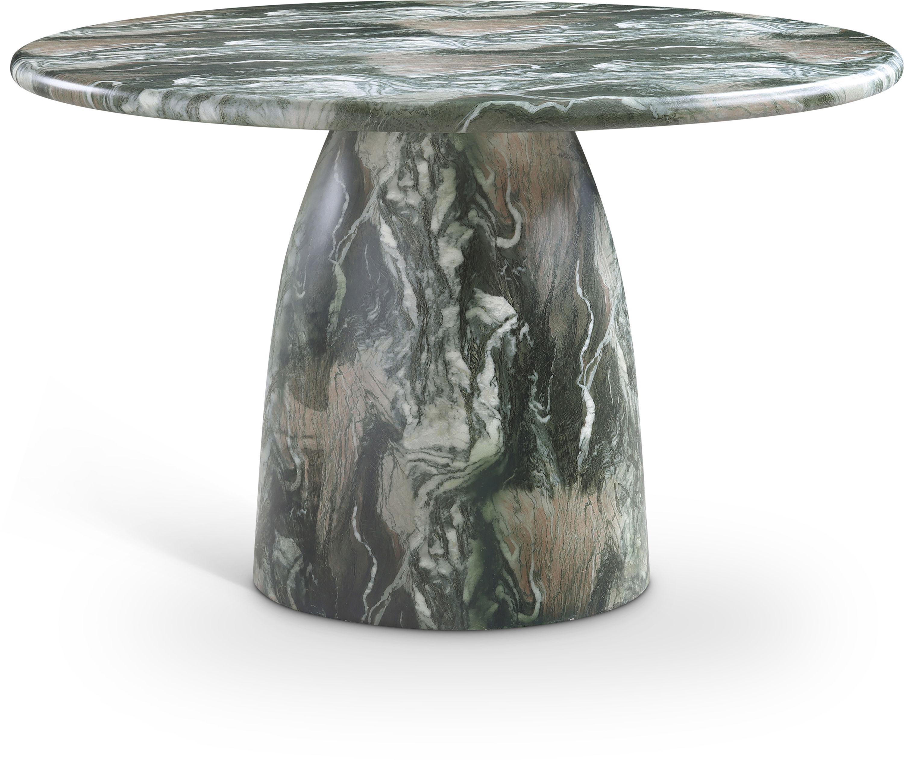 Cosenza - 48.5" Marble Finish Concrete Dining Table - Green