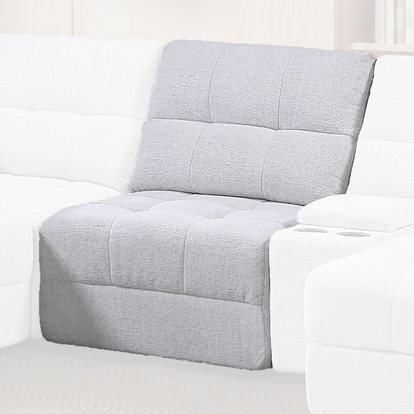 Snyder - Armless Chair - White
