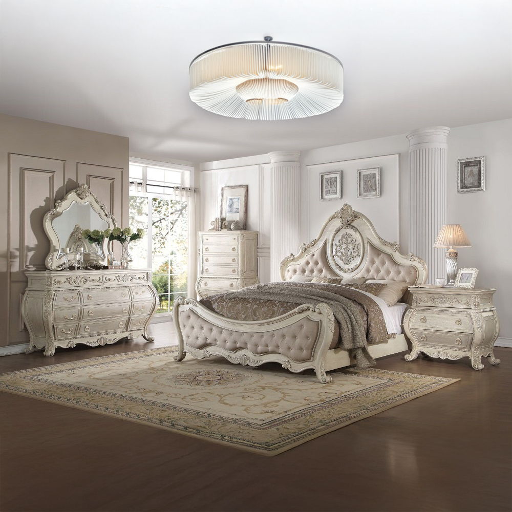 Ragenardus - Nightstand - Antique White, beige, view 2