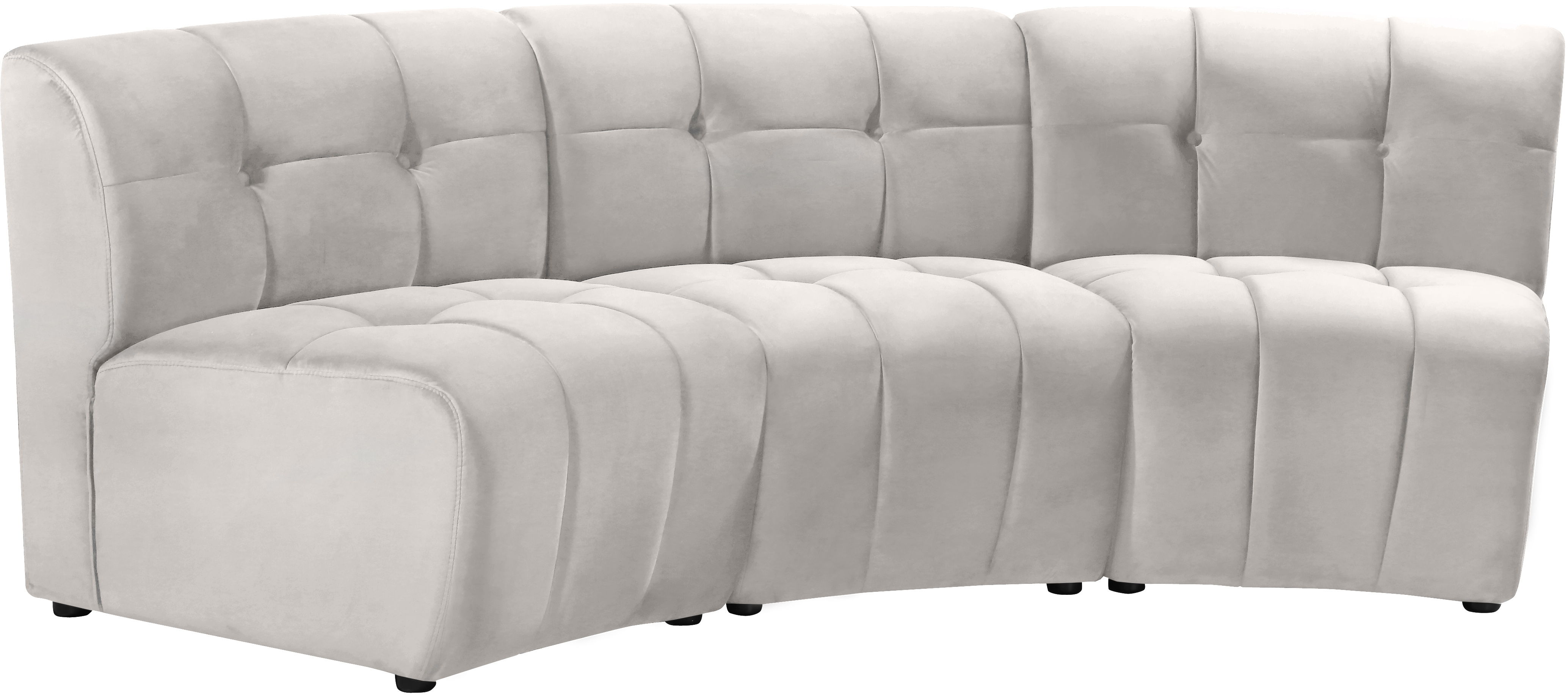 Limitless - 3 Piece Modular Sectional - Cream