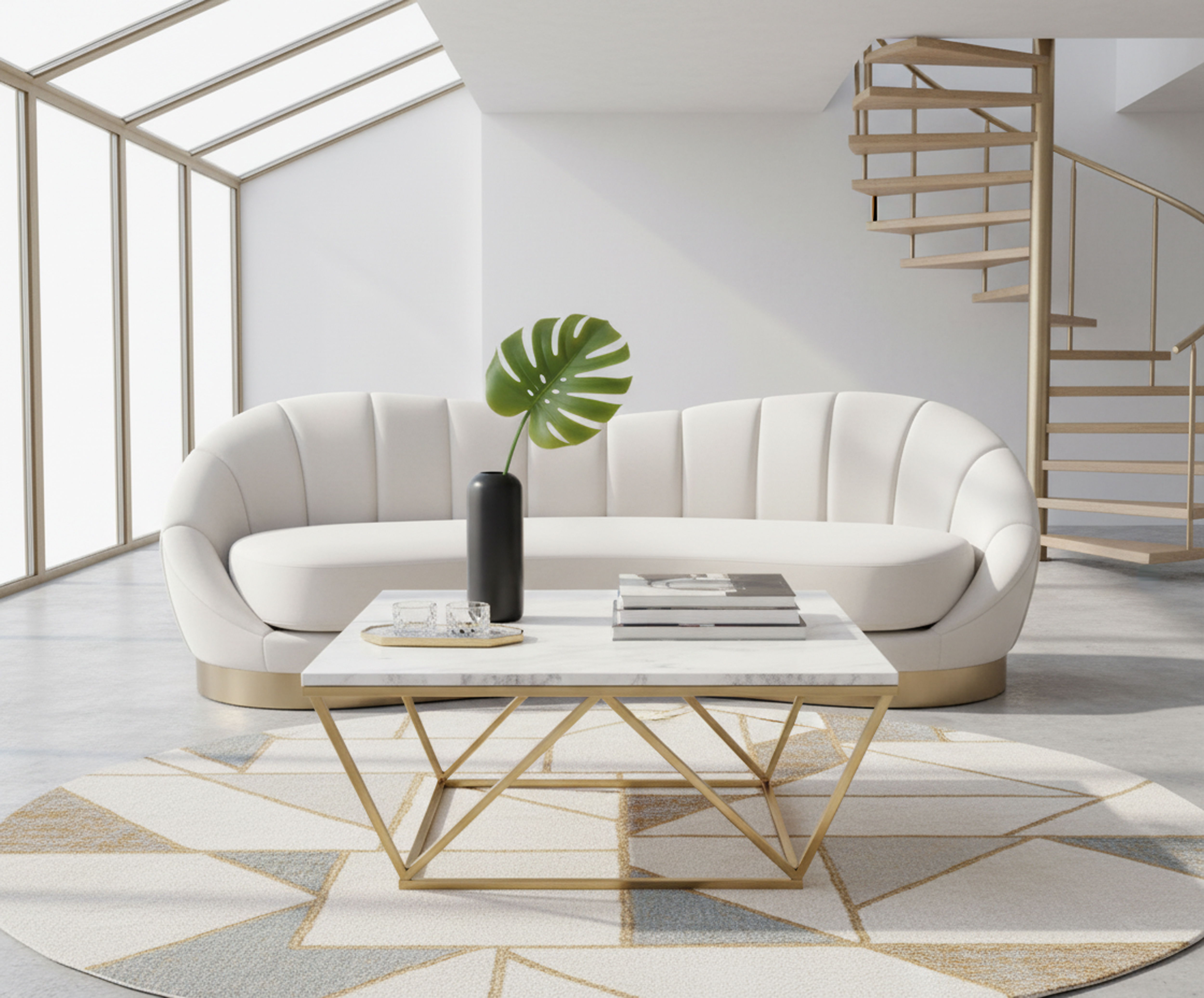 Mason - Coffee Table - Gold