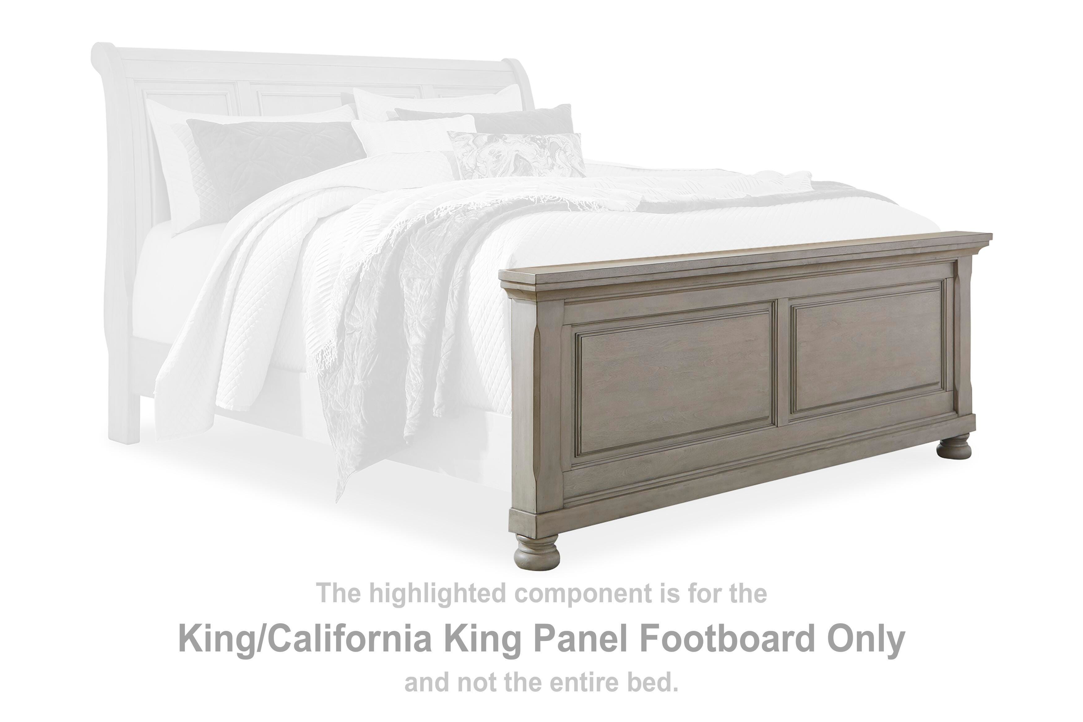 Lettner – King/Cal King Panel Footboard – Light Gray