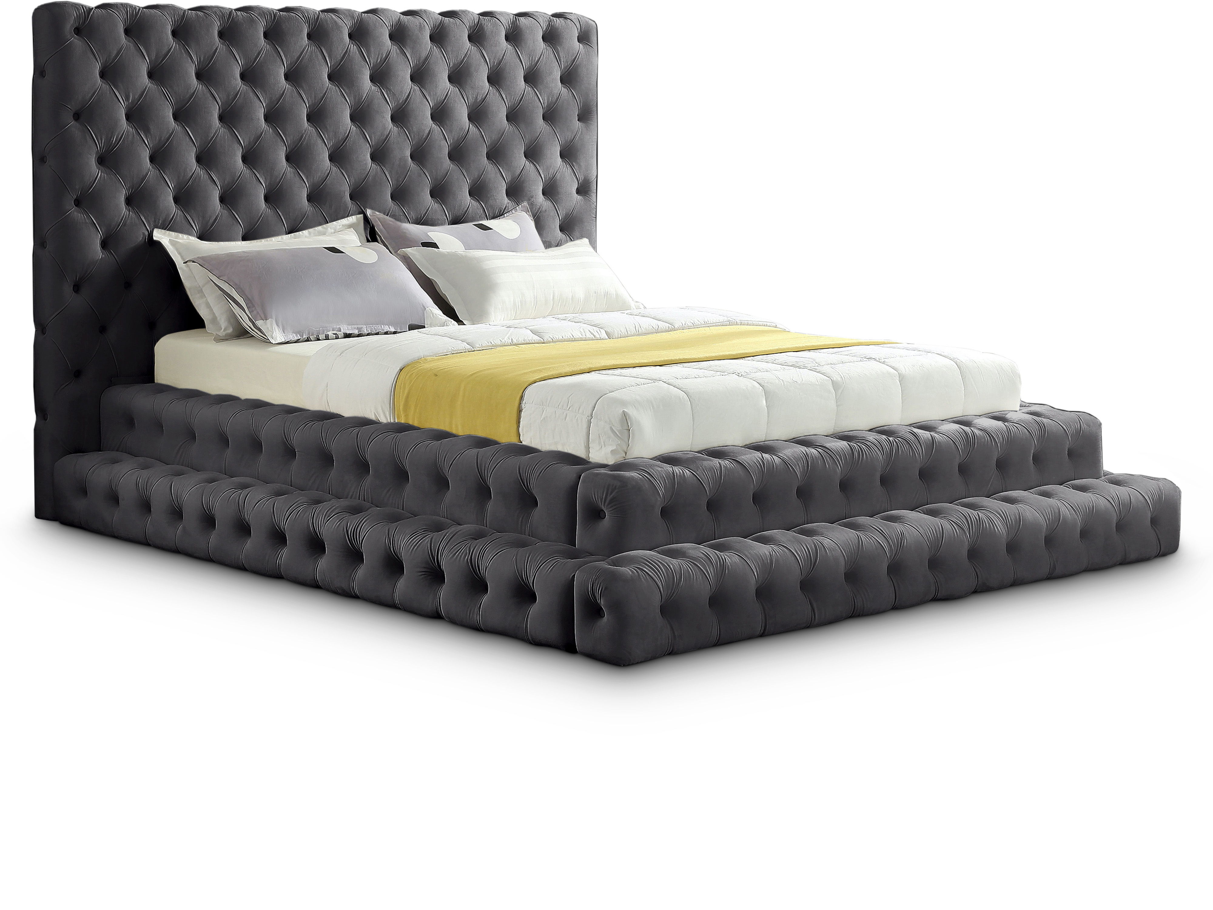 Revel - Queen Bed - Gray