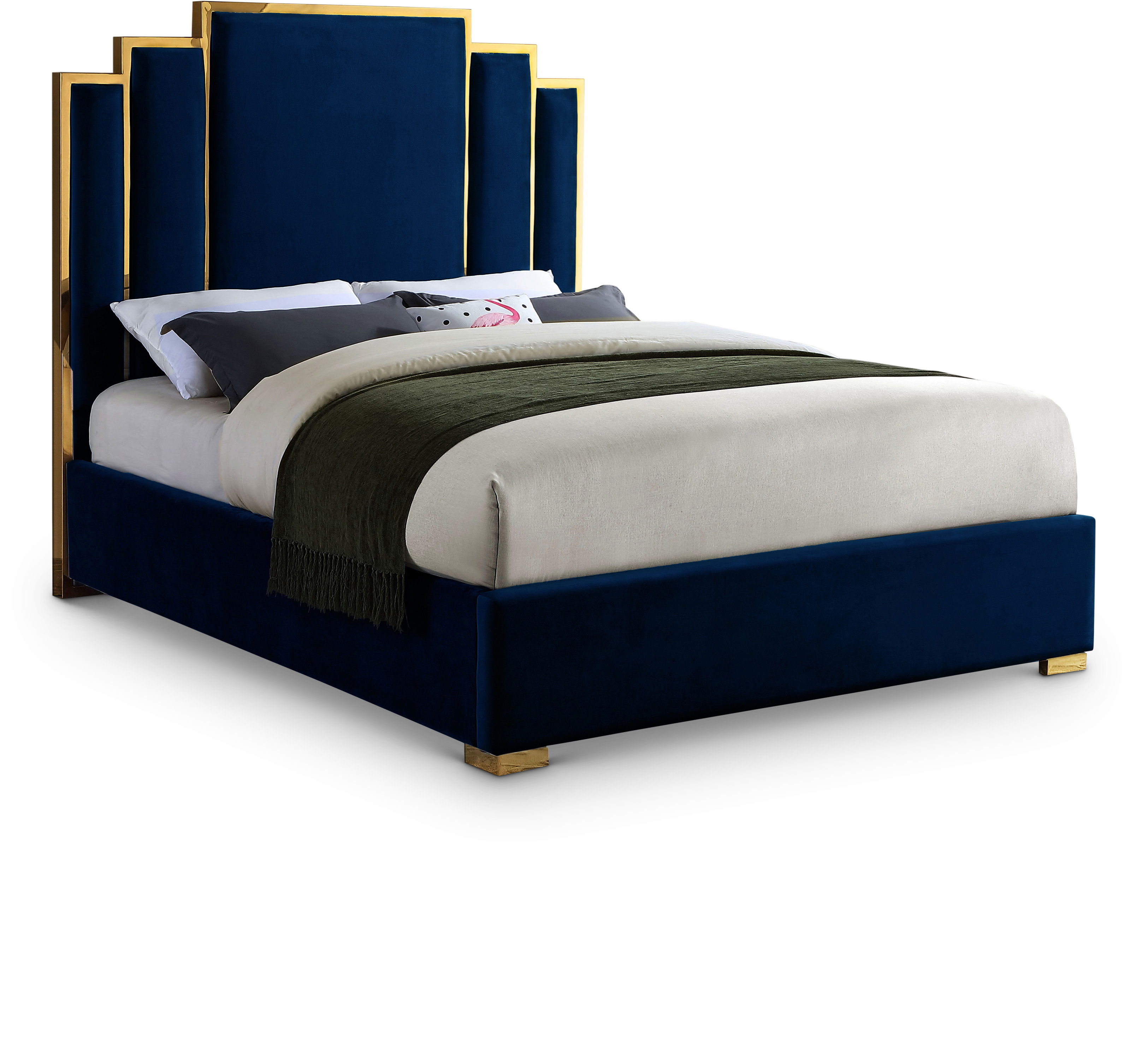 Hugo - Queen Bed - Navy