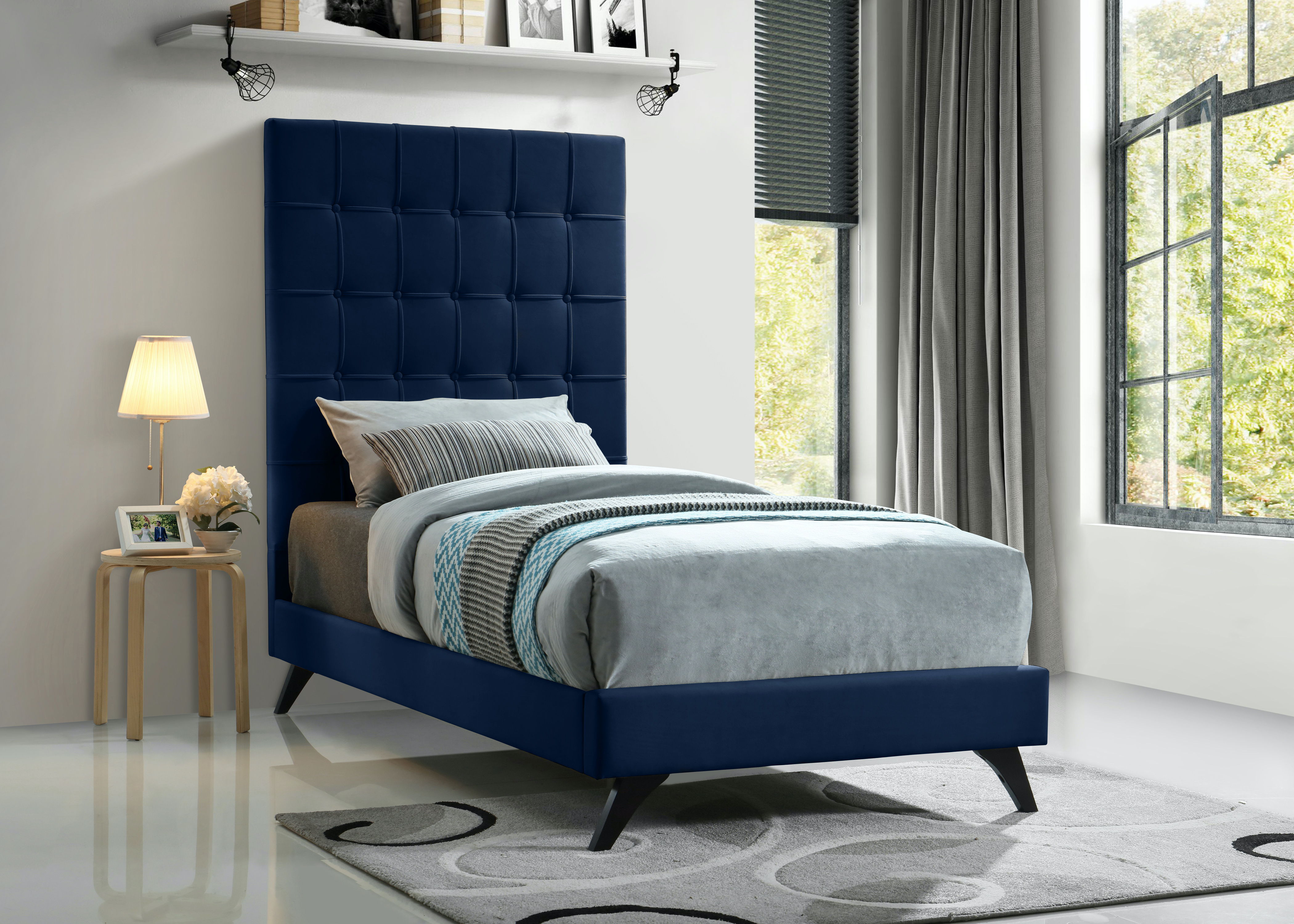 Elly - Twin Bed - Navy
