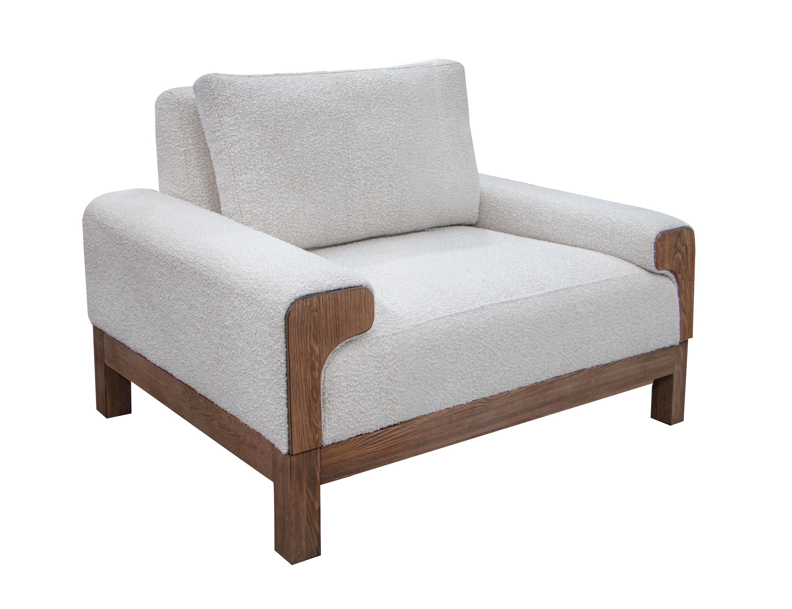 International Furniture Direct Sedona - Arm Chair - Light Cream