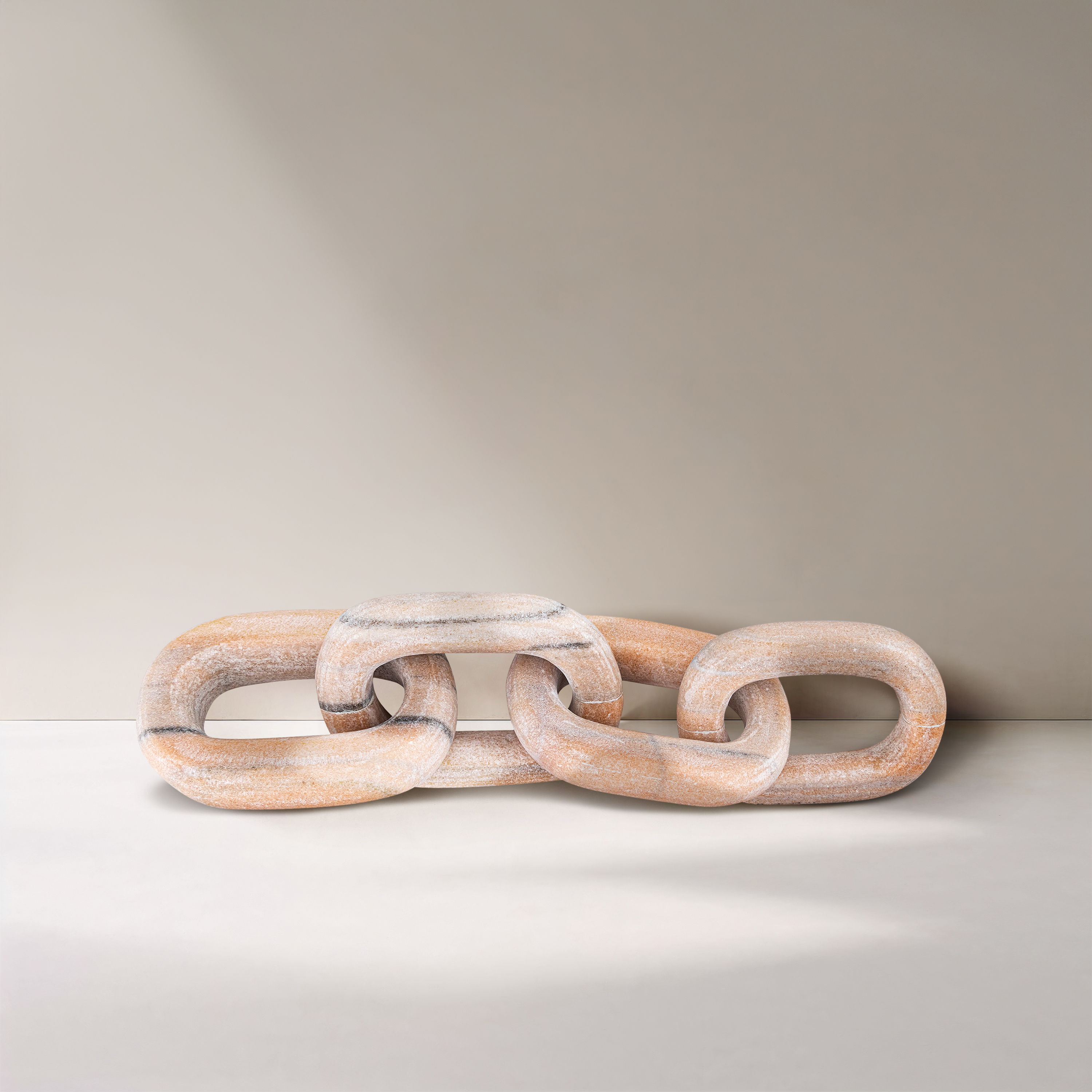 Lynx - Marble Decorative Chain Links - Pink