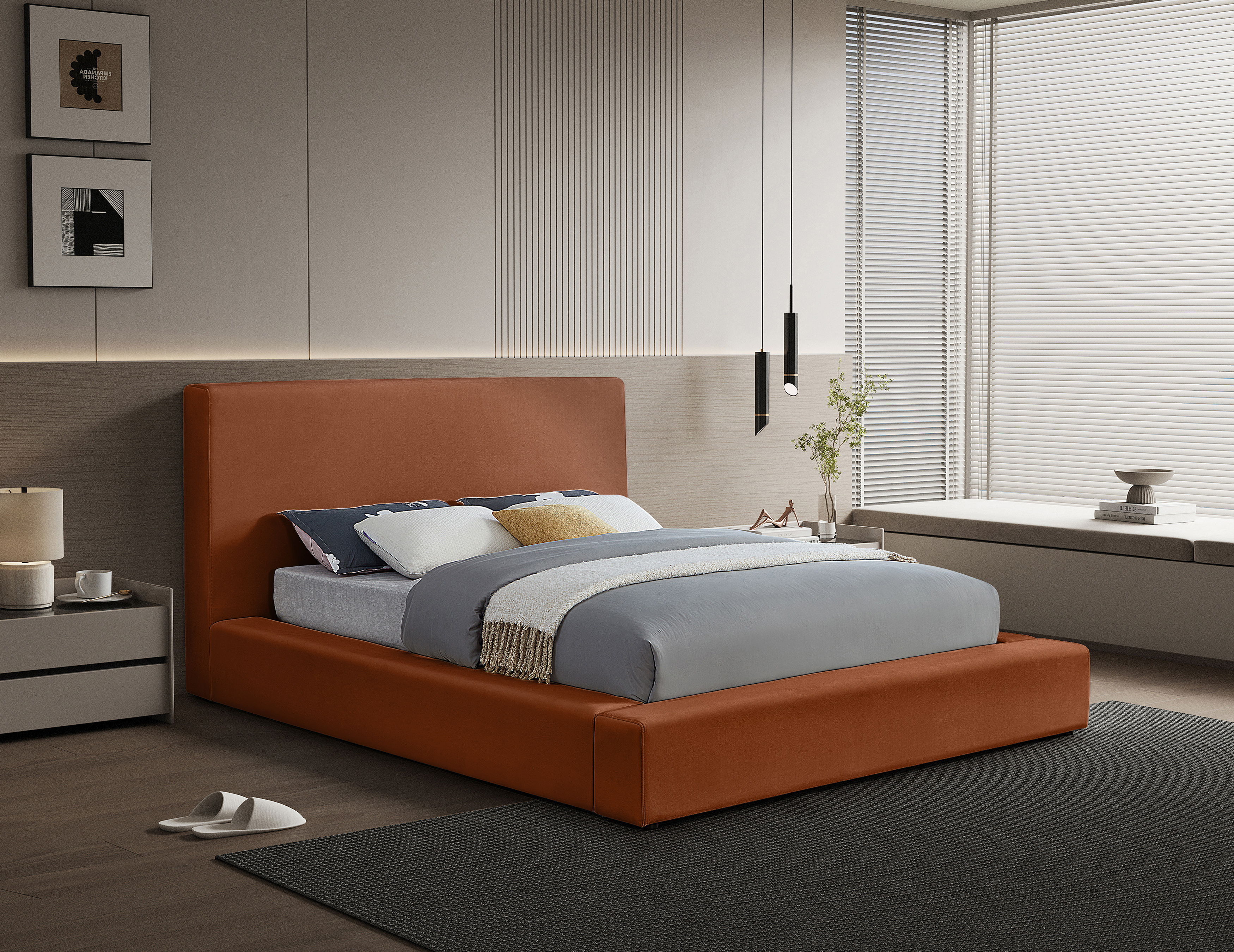Dorian - Full Bed - Cognac