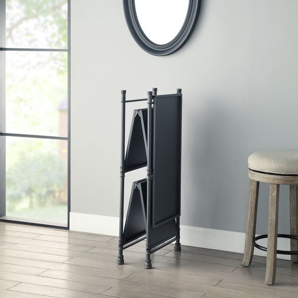 Cordelia - Console Table - Sandy Black, Dark Bronze Hand-Brushed, dark gray, view 2
