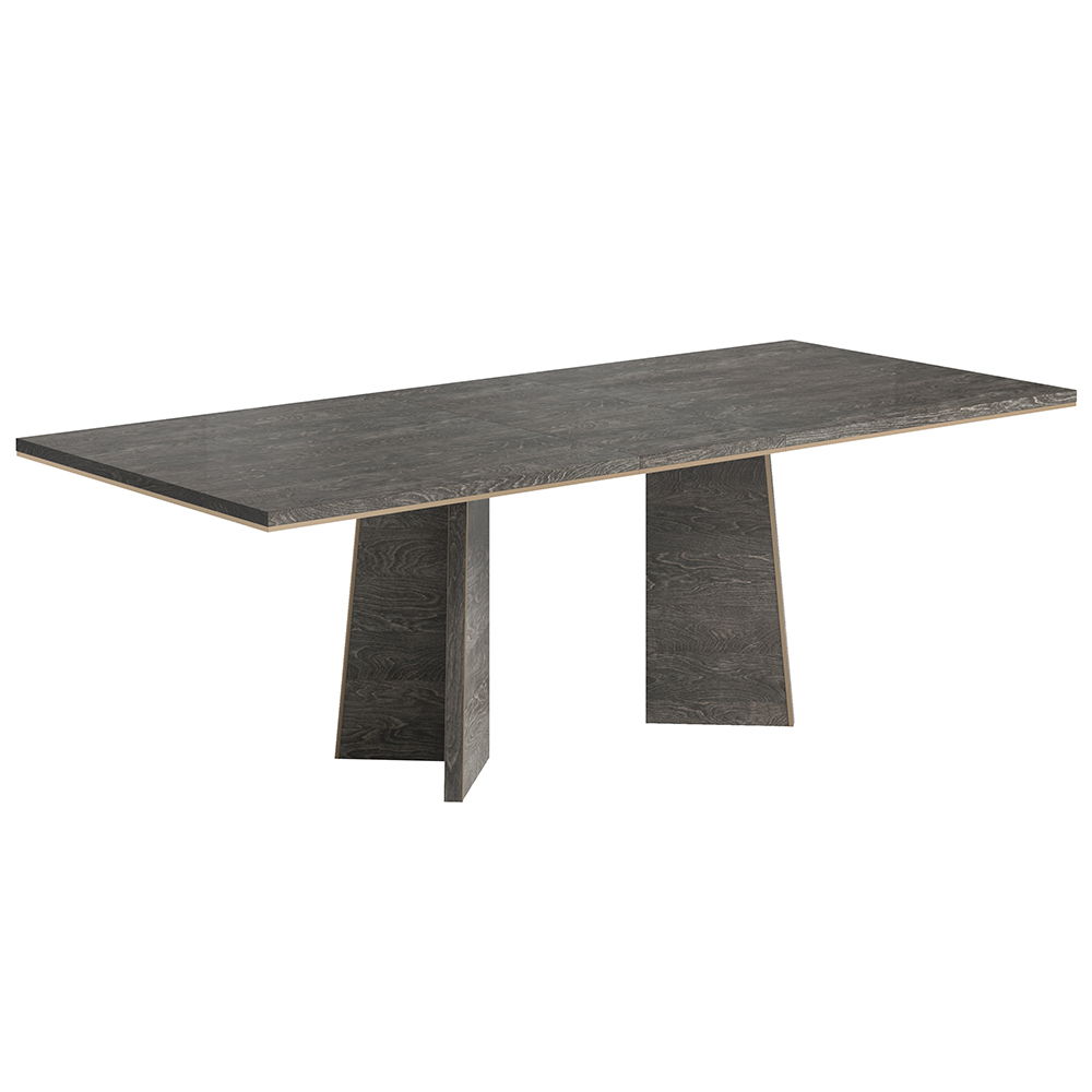 Venezia - Dining Table - Gray, dark gray, view 2