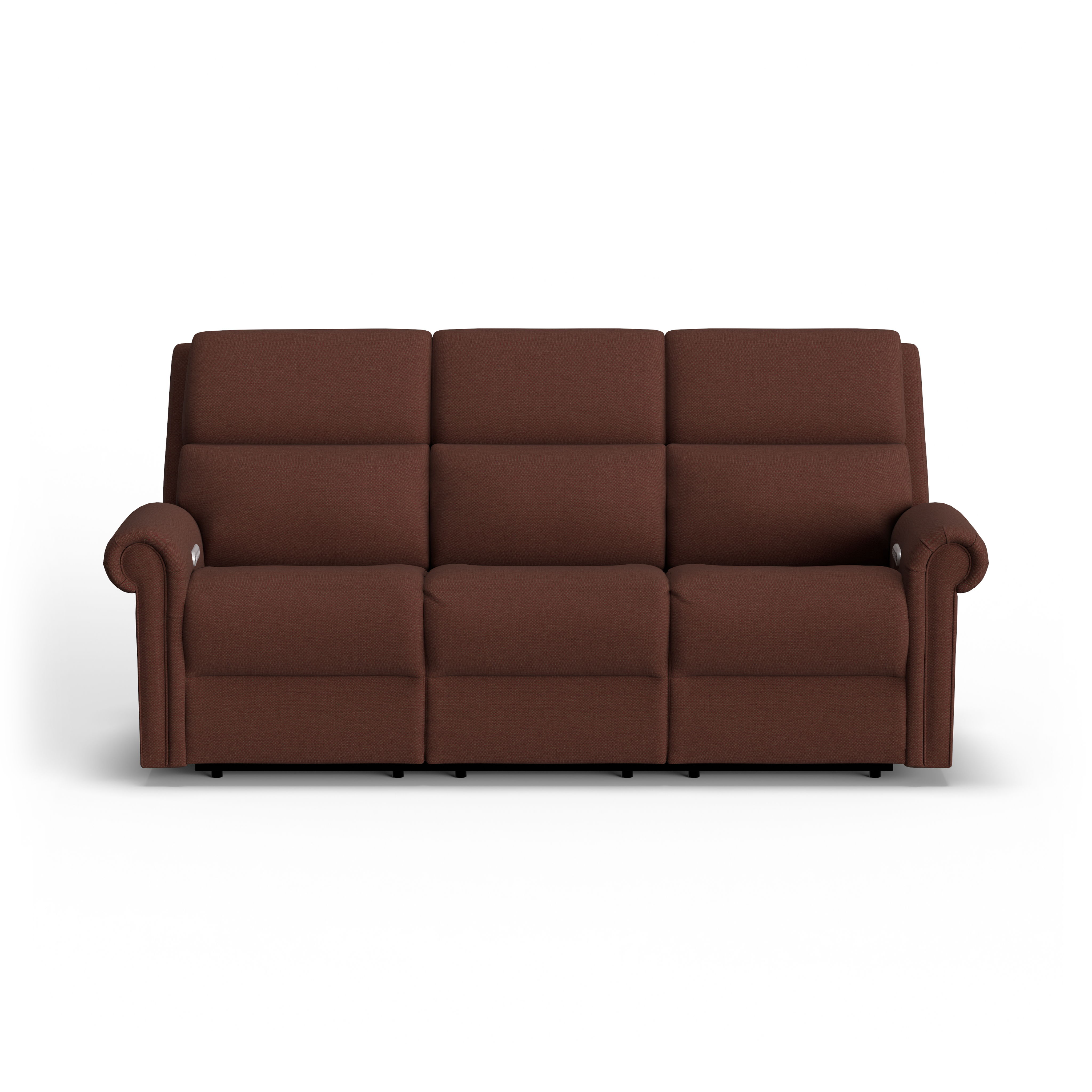 Bernard - Power Reclining Fabric Sofa With Console, Power Headrest, & Lumbar, white, view 6