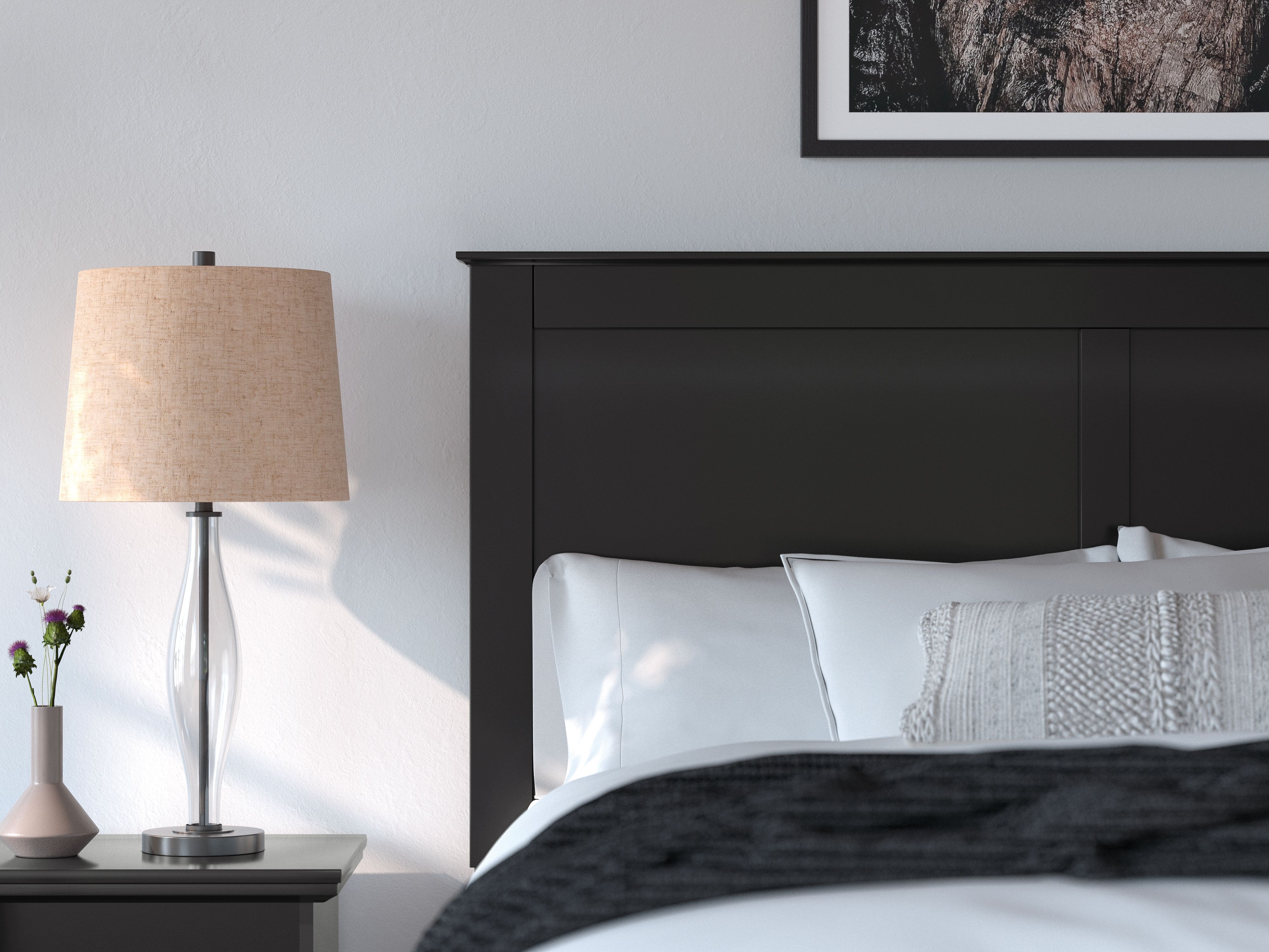 Ashley Furniture Maribel - Queen Panel Bed - Black - Image 9