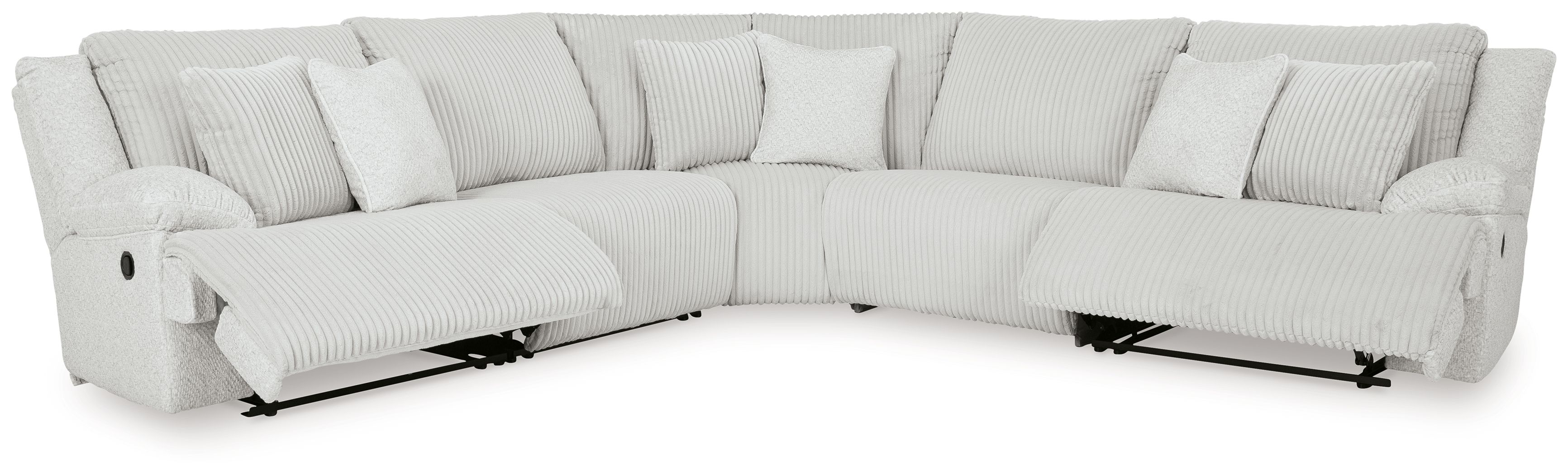 Ashley Furniture Top Tier - 6 Pc. - 5-Piece Reclining Sectional, Rocker Recliner - Alloy - Image 3
