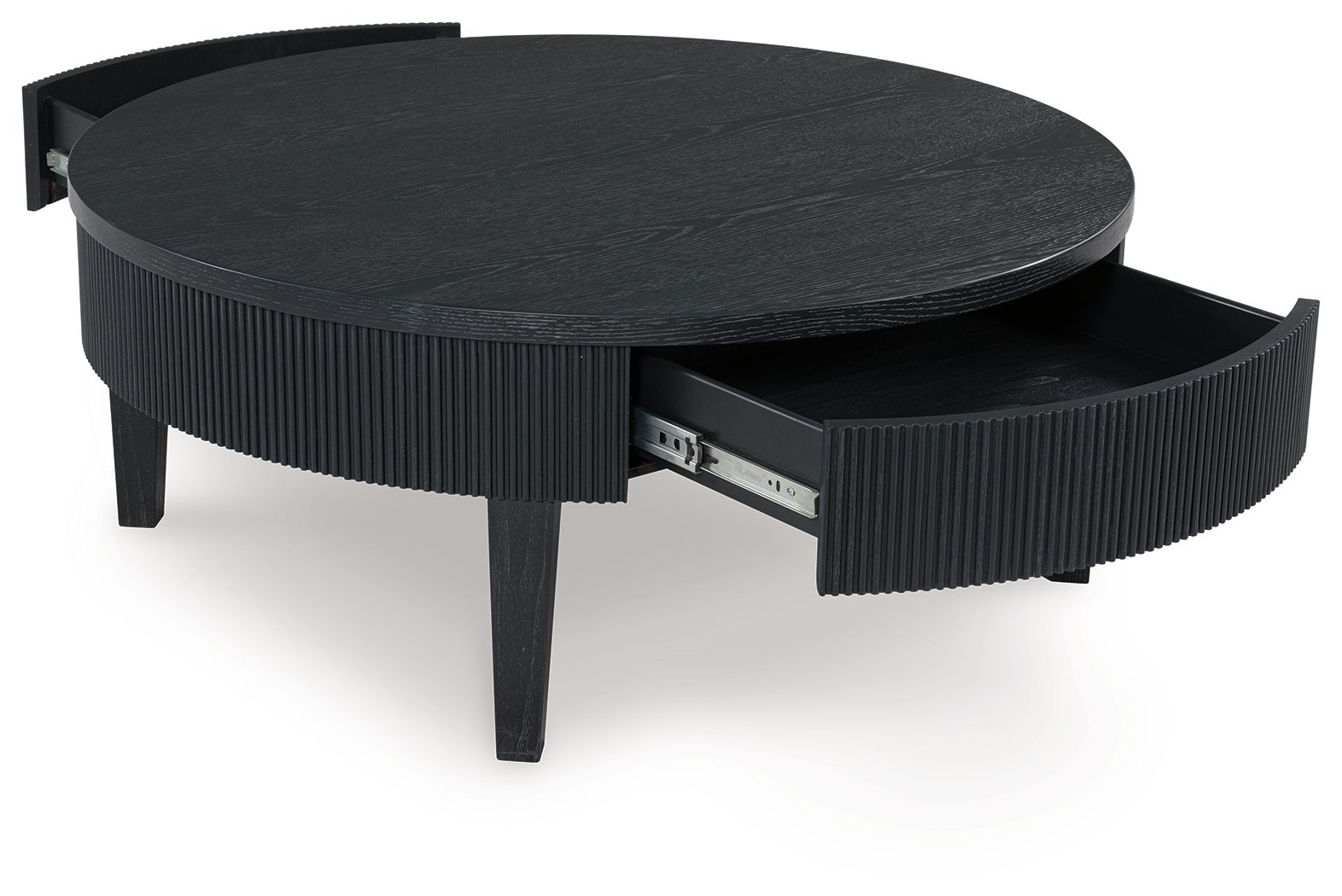 Ashley Furniture Marstream - Round Cocktail Table - Black - Image 3