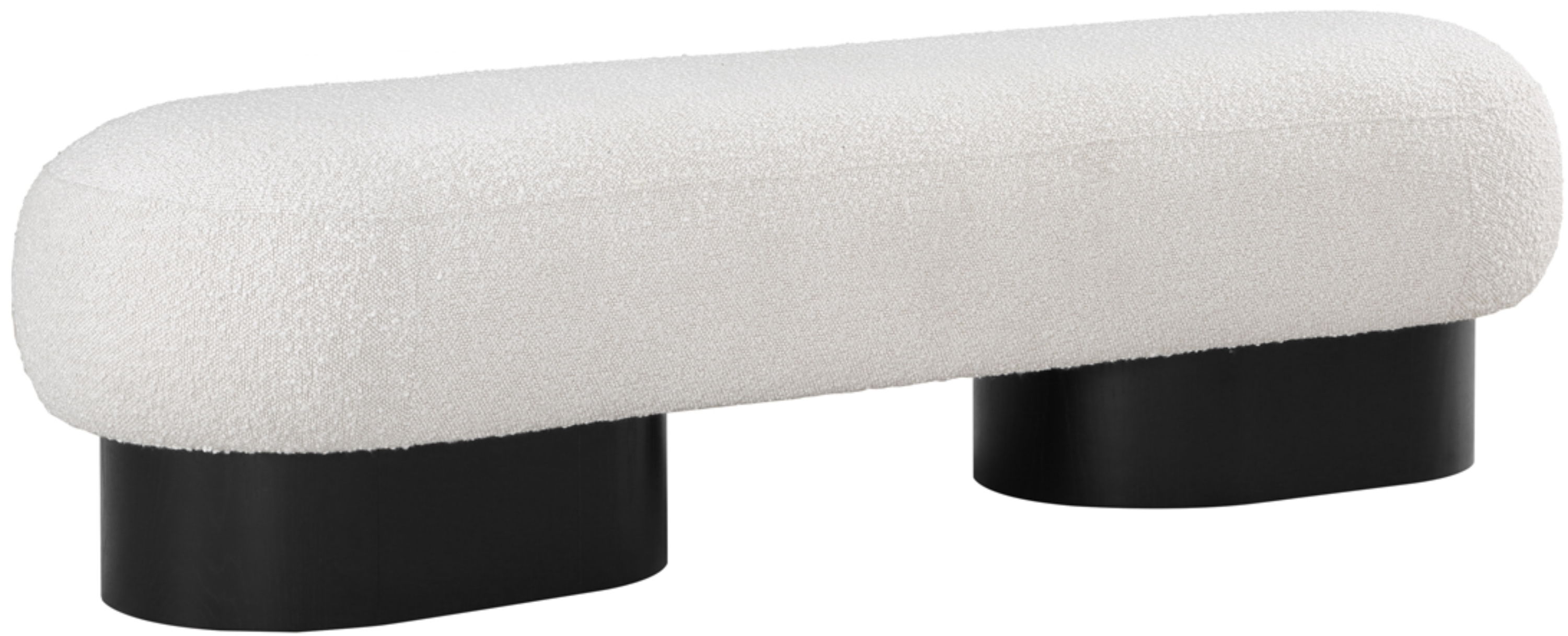 Robertson - Bench With Black Base - Cream