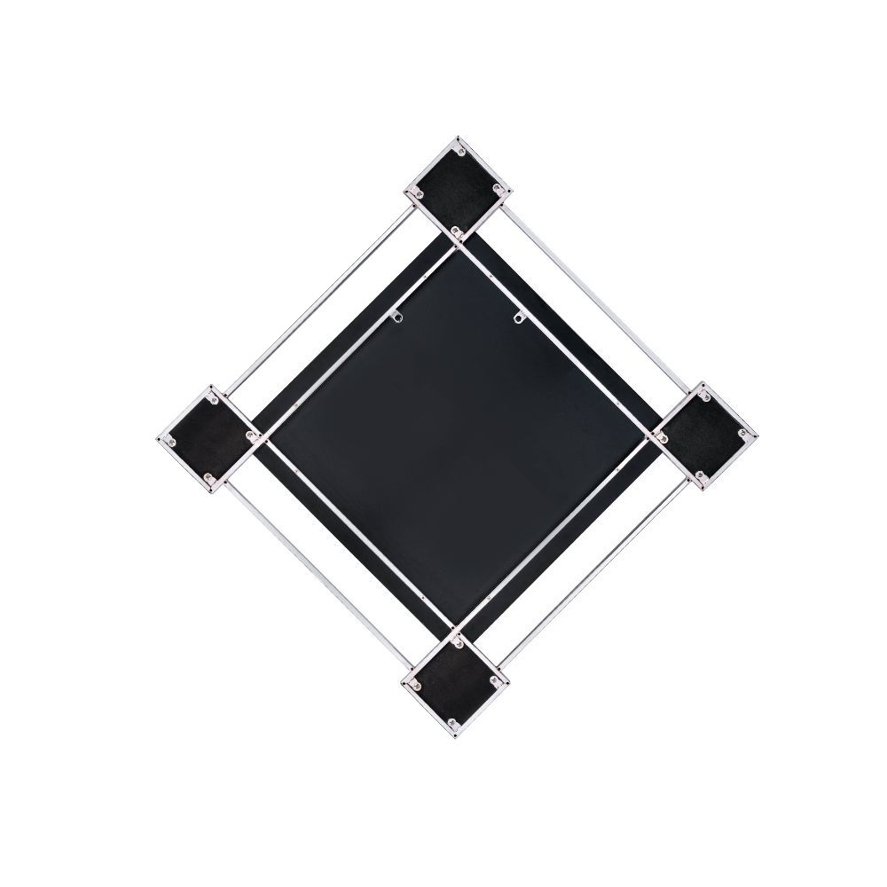Asbury - Accent Mirror - Mirrored & Chrome, silver, view 2