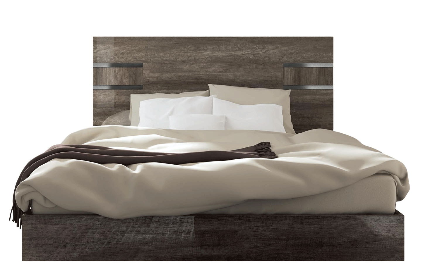 Medea - King Size Bed - Vintage Oak