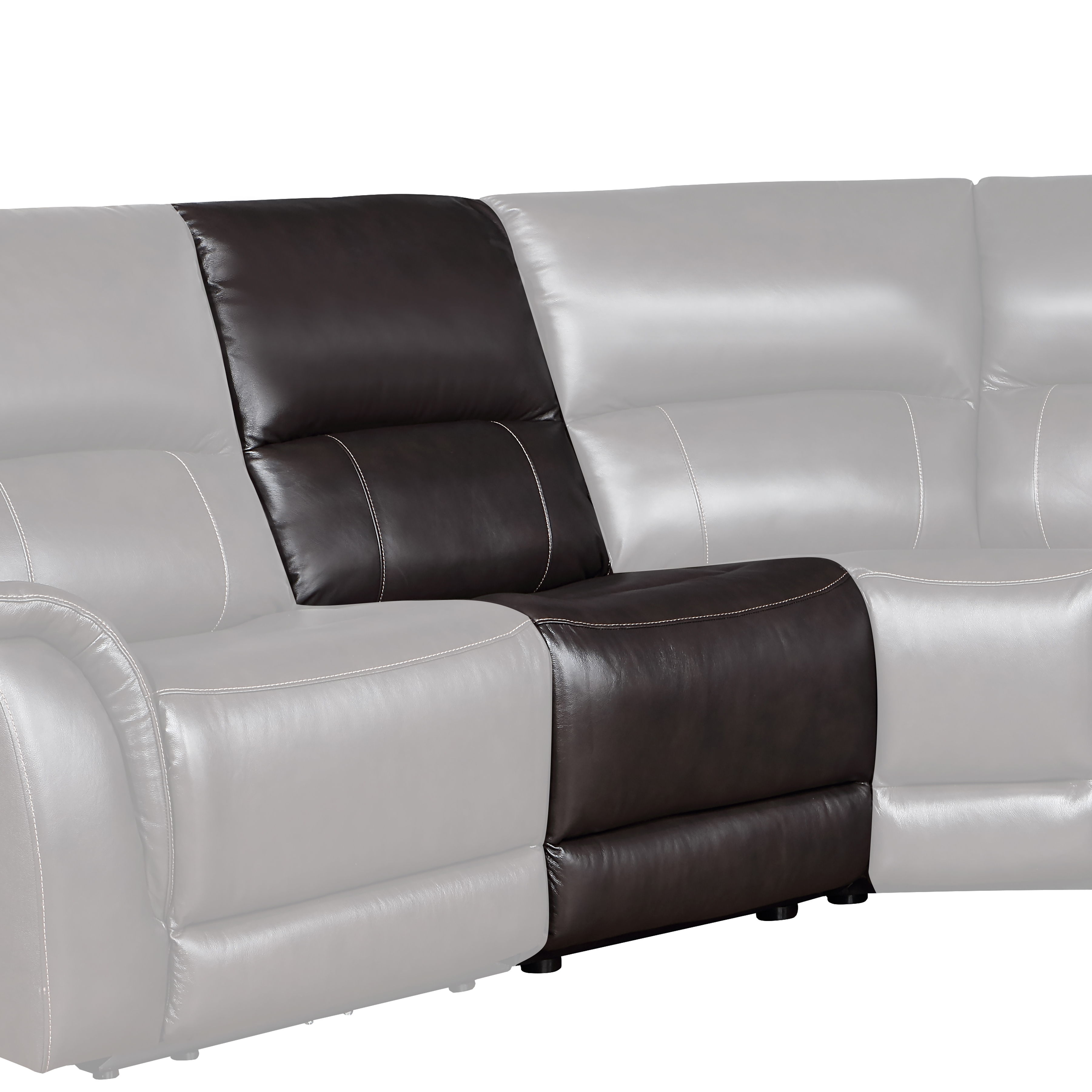 Alexandria - Armless Reclining Chair With Power Footrest - Charcoal