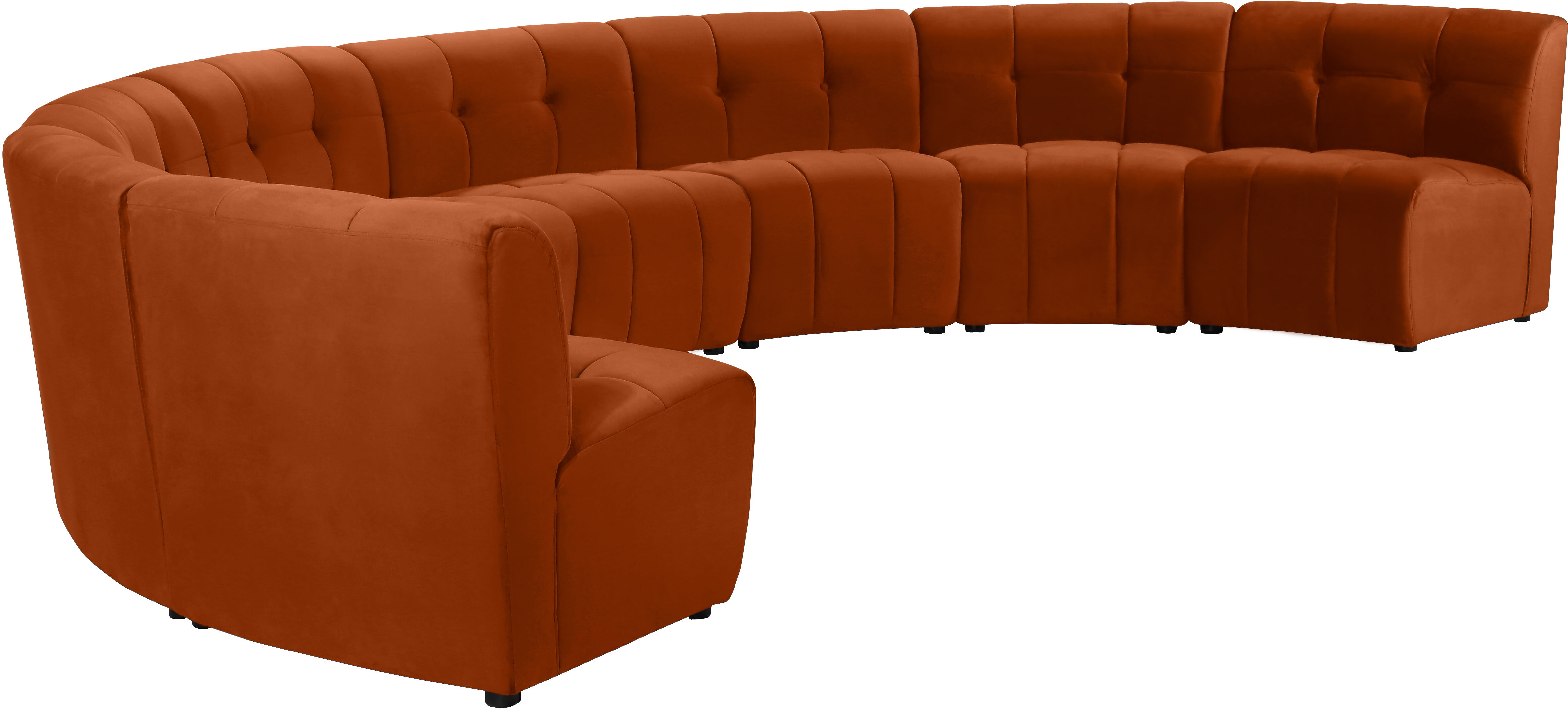 Limitless - 8 Piece Modular Sectional - Cognac