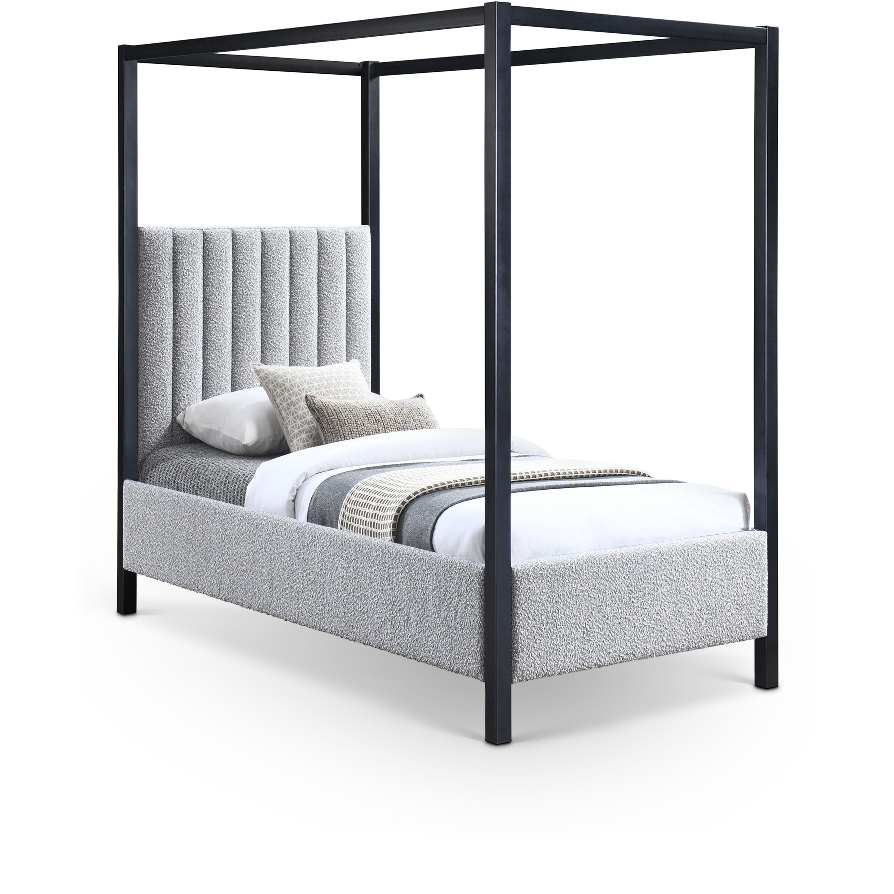 Kelly - Twin Bed - Gray