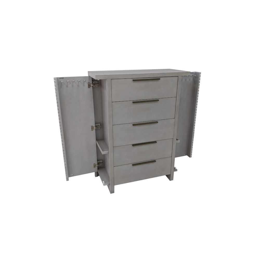 Aromas - Chest With Side Storage - White Oak, white, view 6