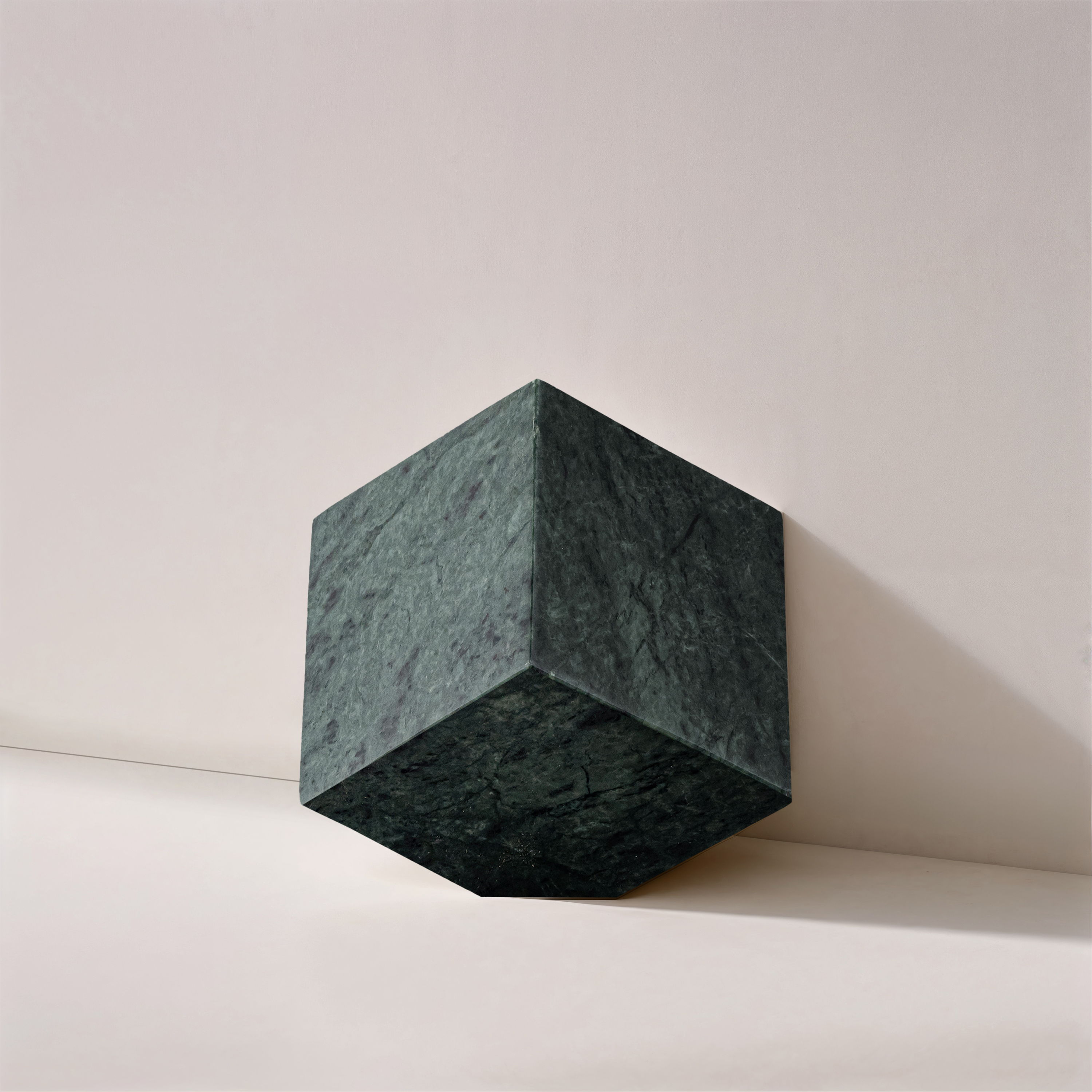 Block - Marble Decorative Cube - Green