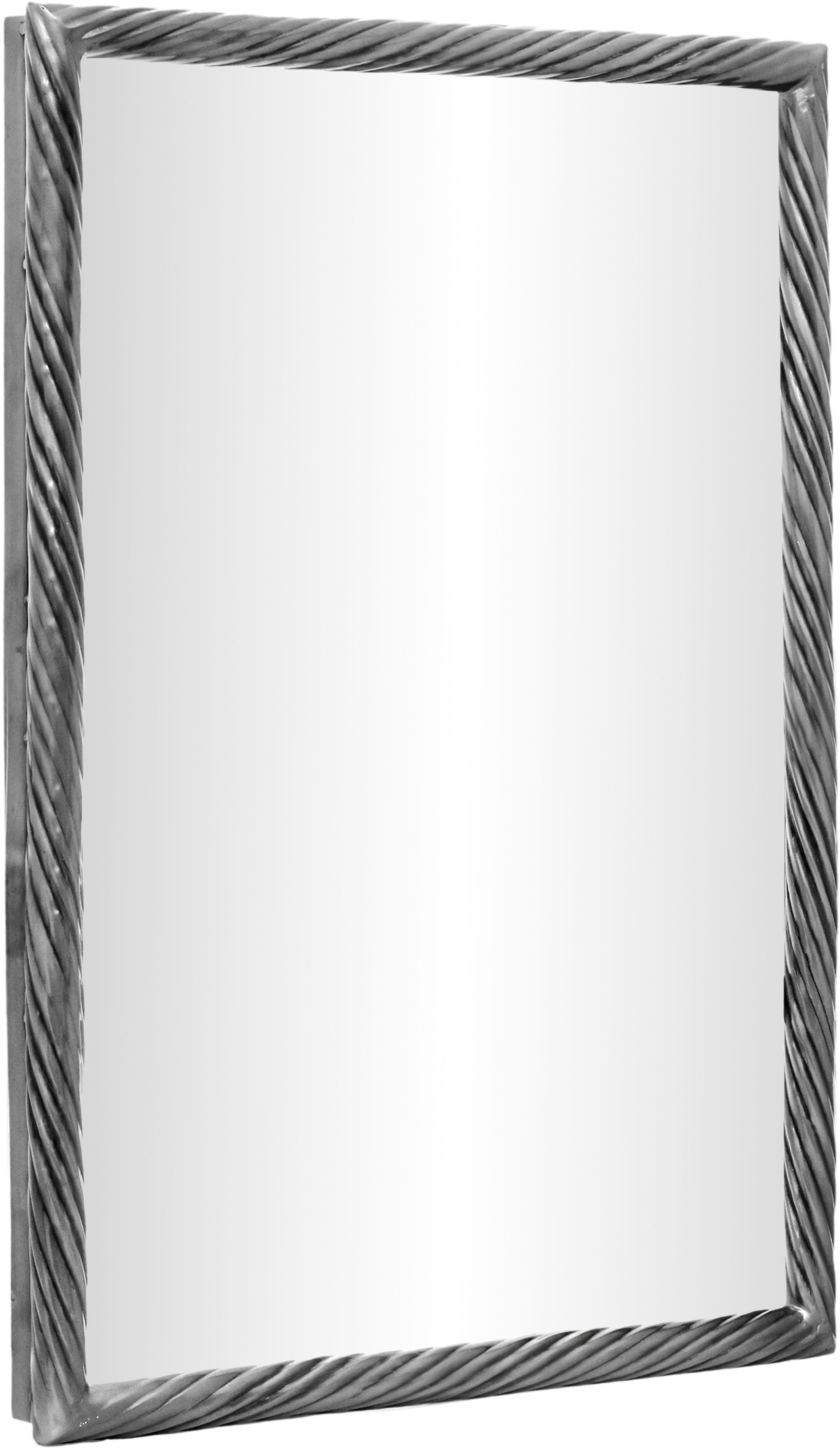 Avara - 20" x 31" Iron Mirror - Silver
