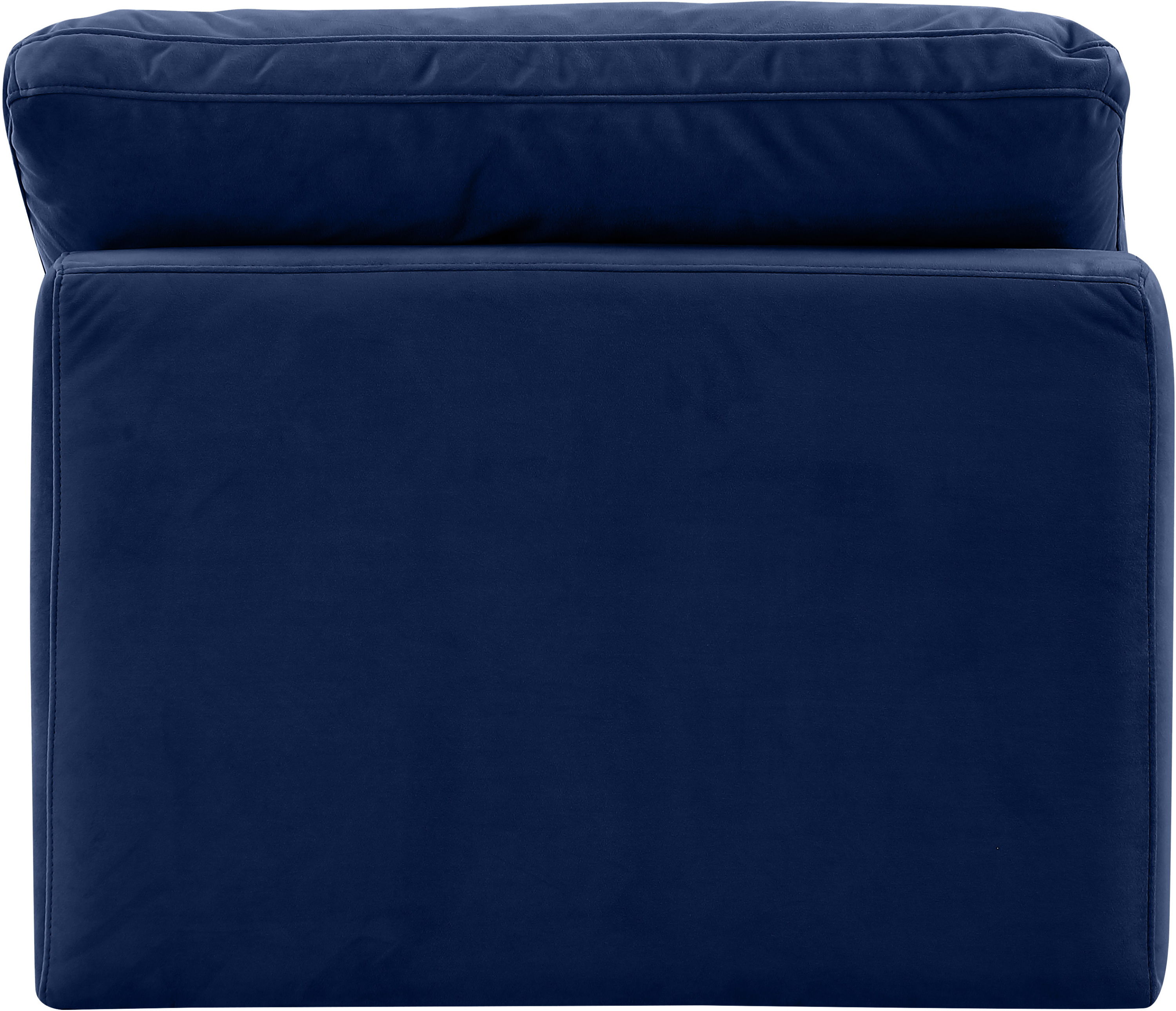 Indulge - Velvet Armless Chair - Navy
