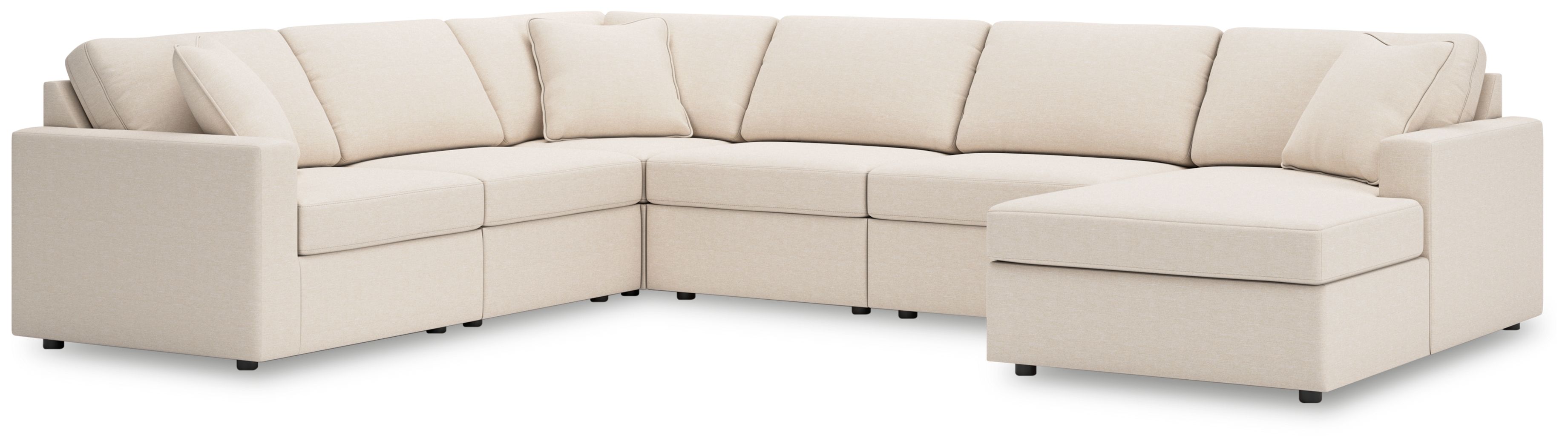6 Pc · Sectional With Raf Corner Chaise