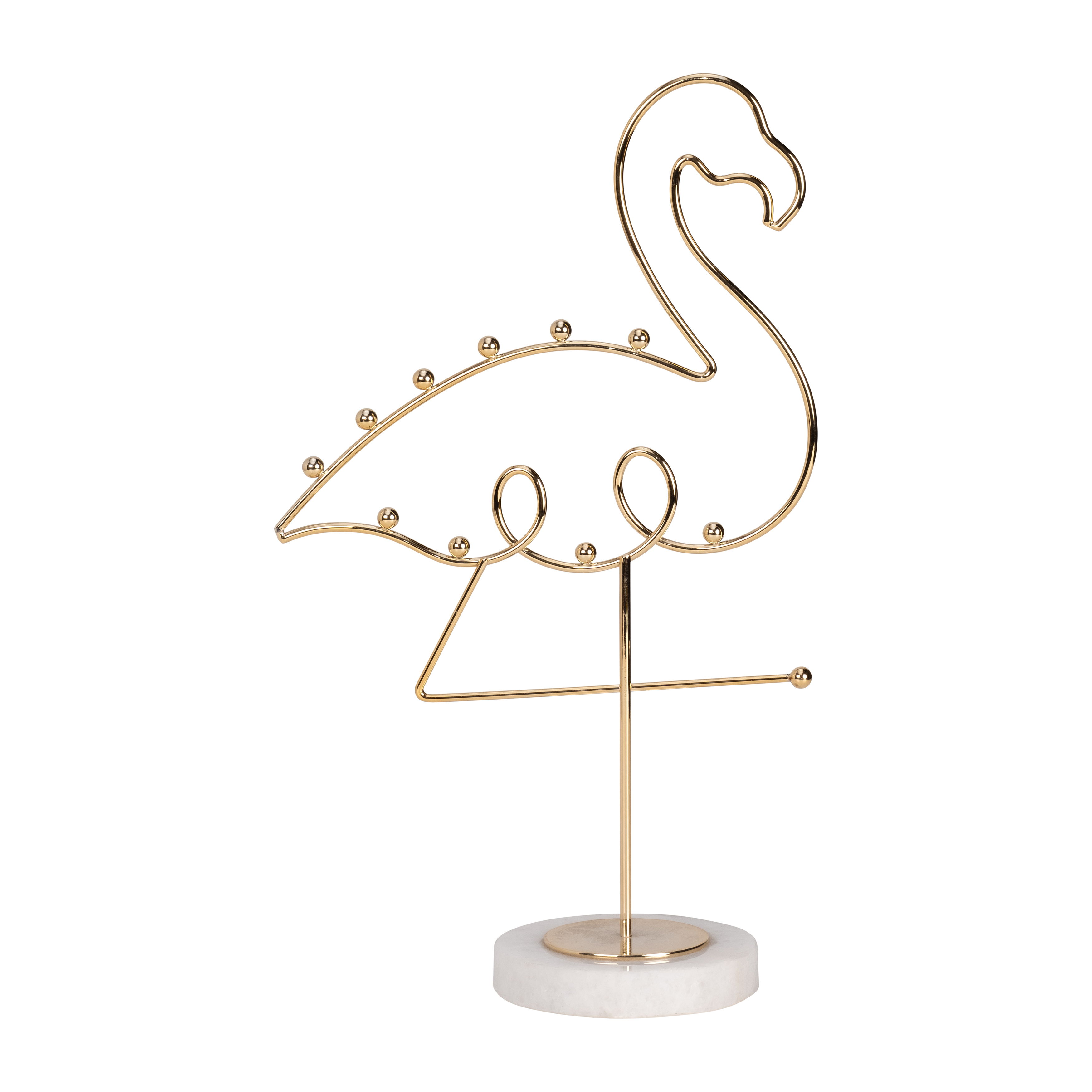 Metal Flamingo Rack 11\" - Gold