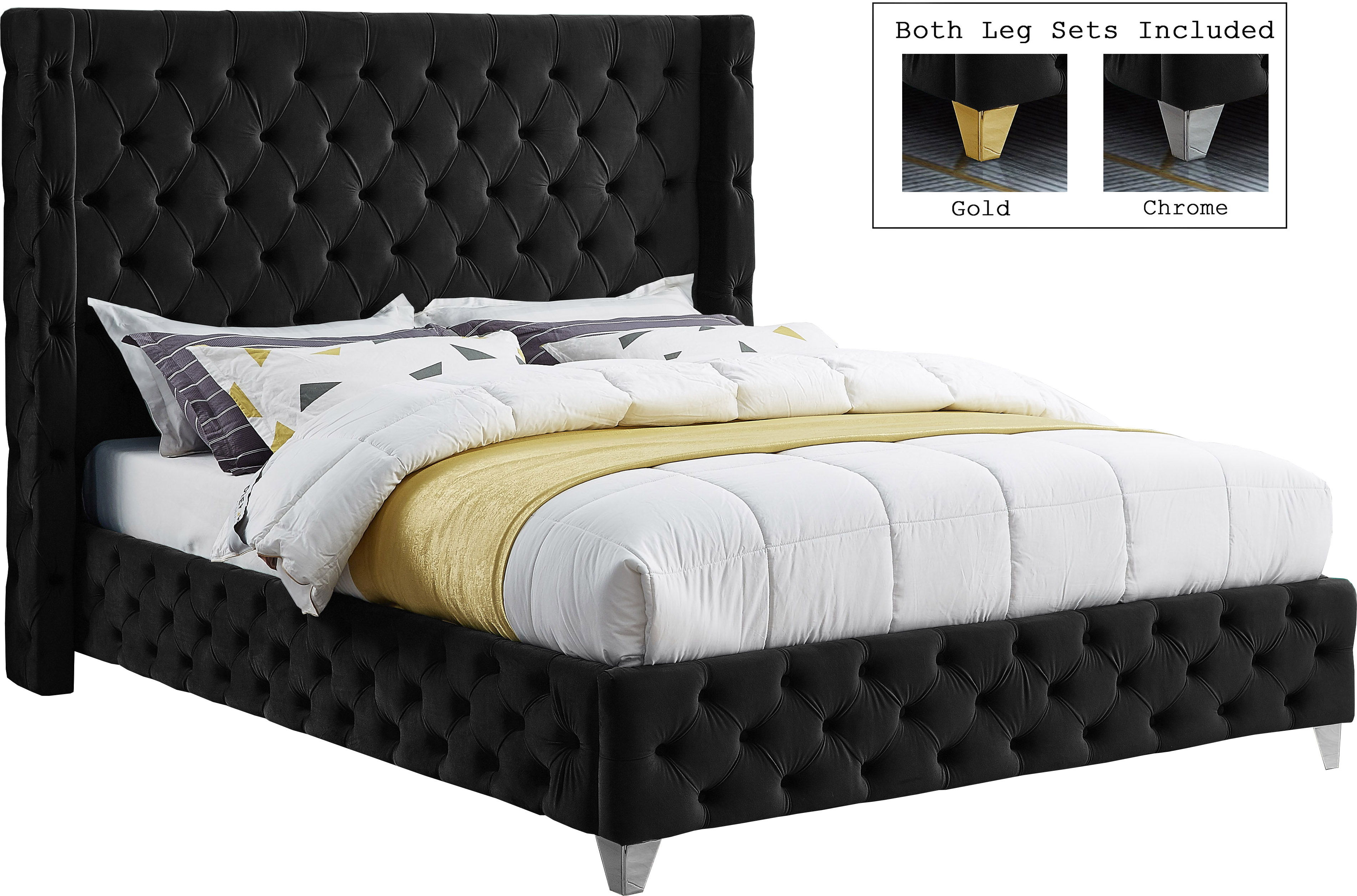 Savan - Queen Bed - Black