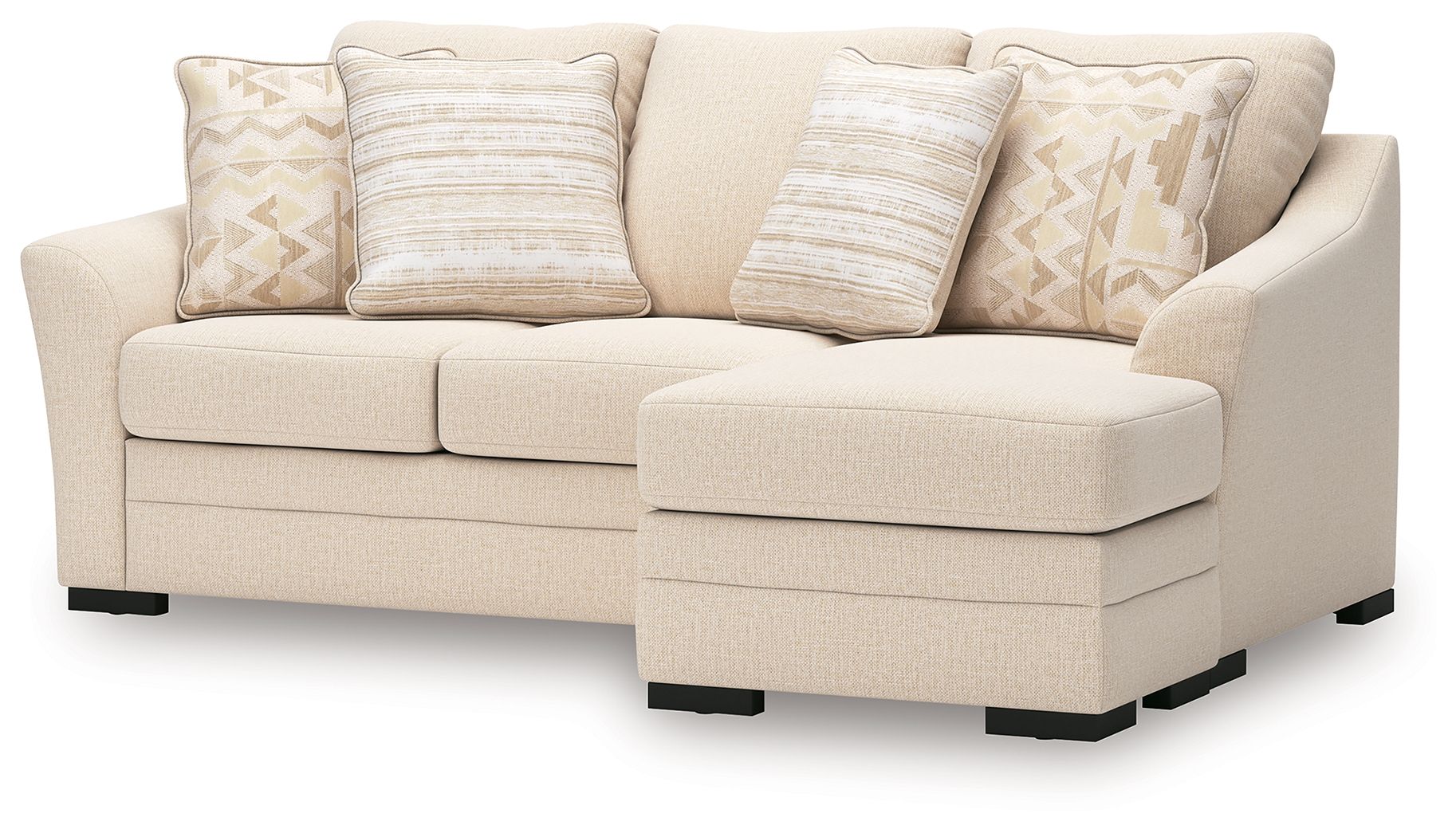 Ashley Furniture Lango - Queen Sofa Chaise Sleeper - Jute - Image 5