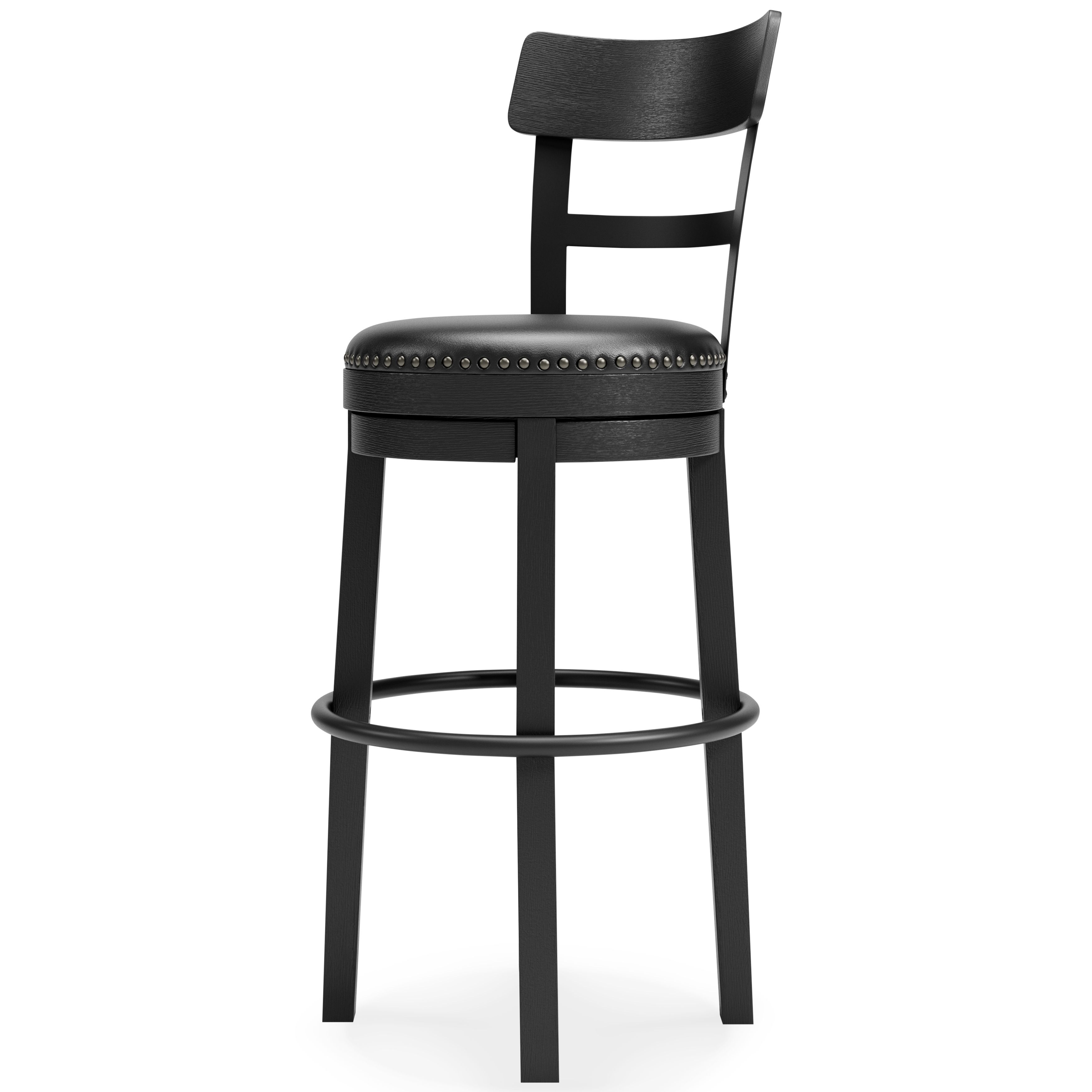 Ashley Furniture Valebeck - Tall UPH Swivel Barstool - Black - Image 5