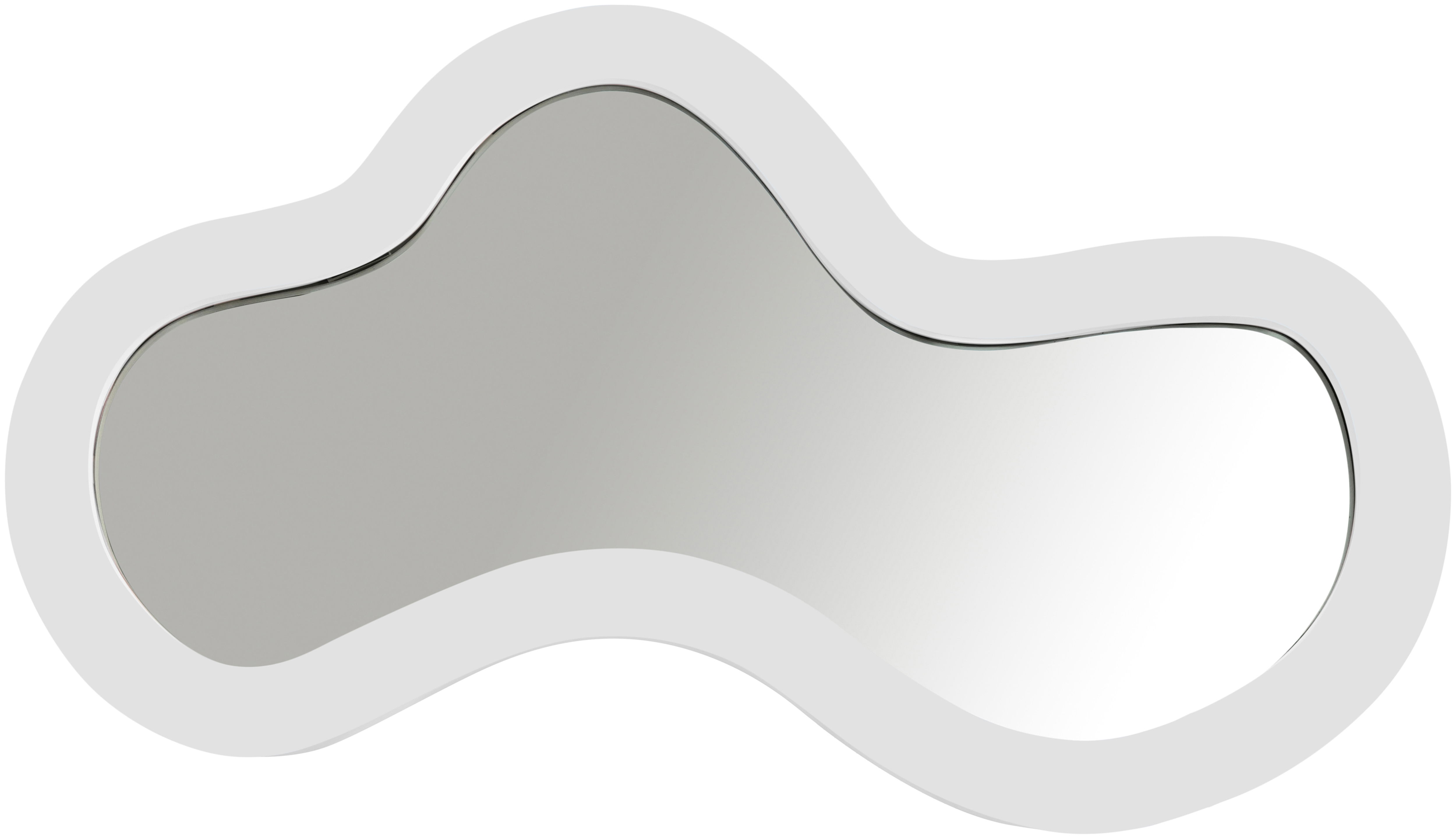 Oblique - 48" Frame Mirror - White