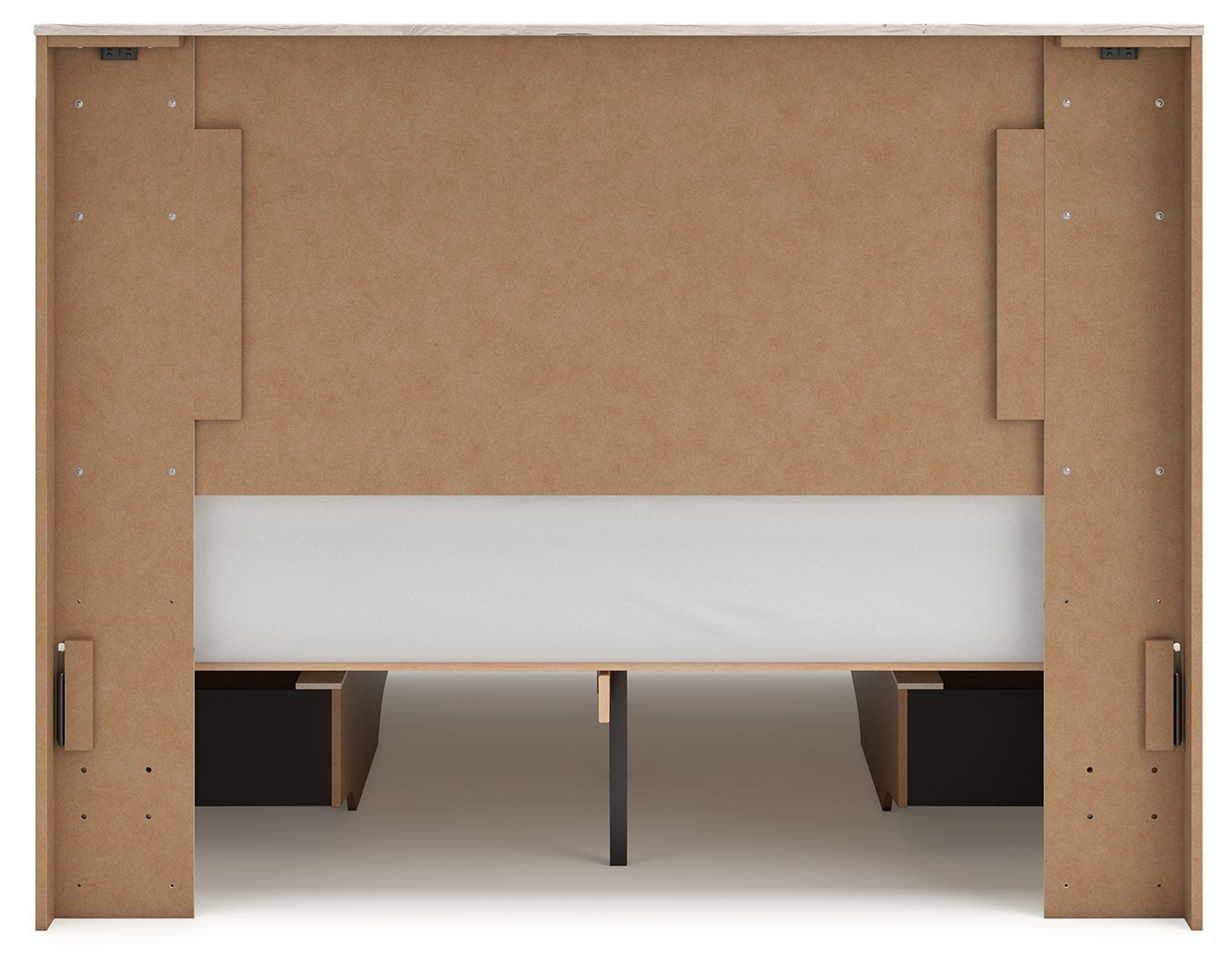Ashley Furniture Lawroy - 8 Pc. - Dresser, Mirror, Chest, Queen Panel Bed With 2 Under Bed Storage Units - Light Natural - Image 13