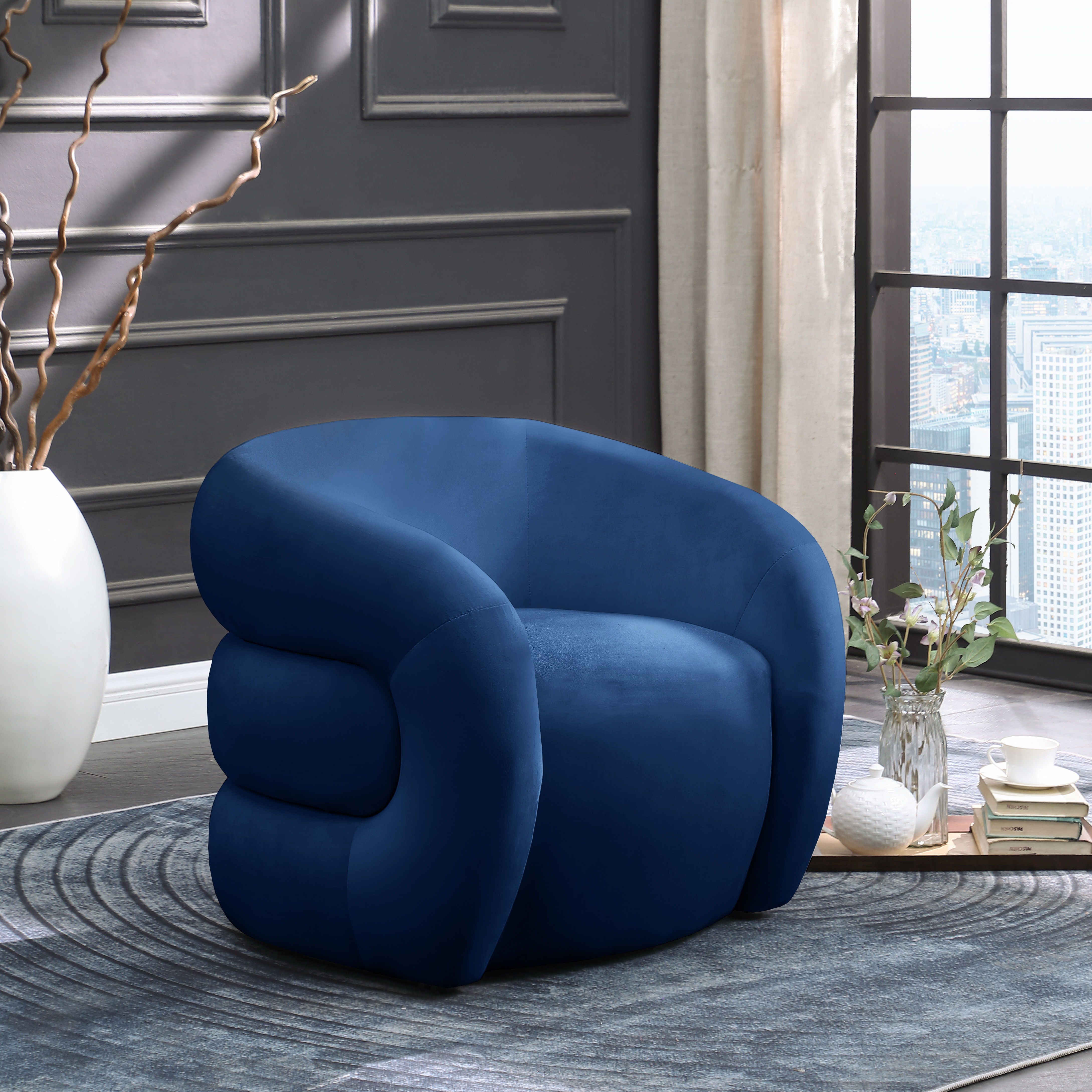 Roxbury - Accent Chair - Navy
