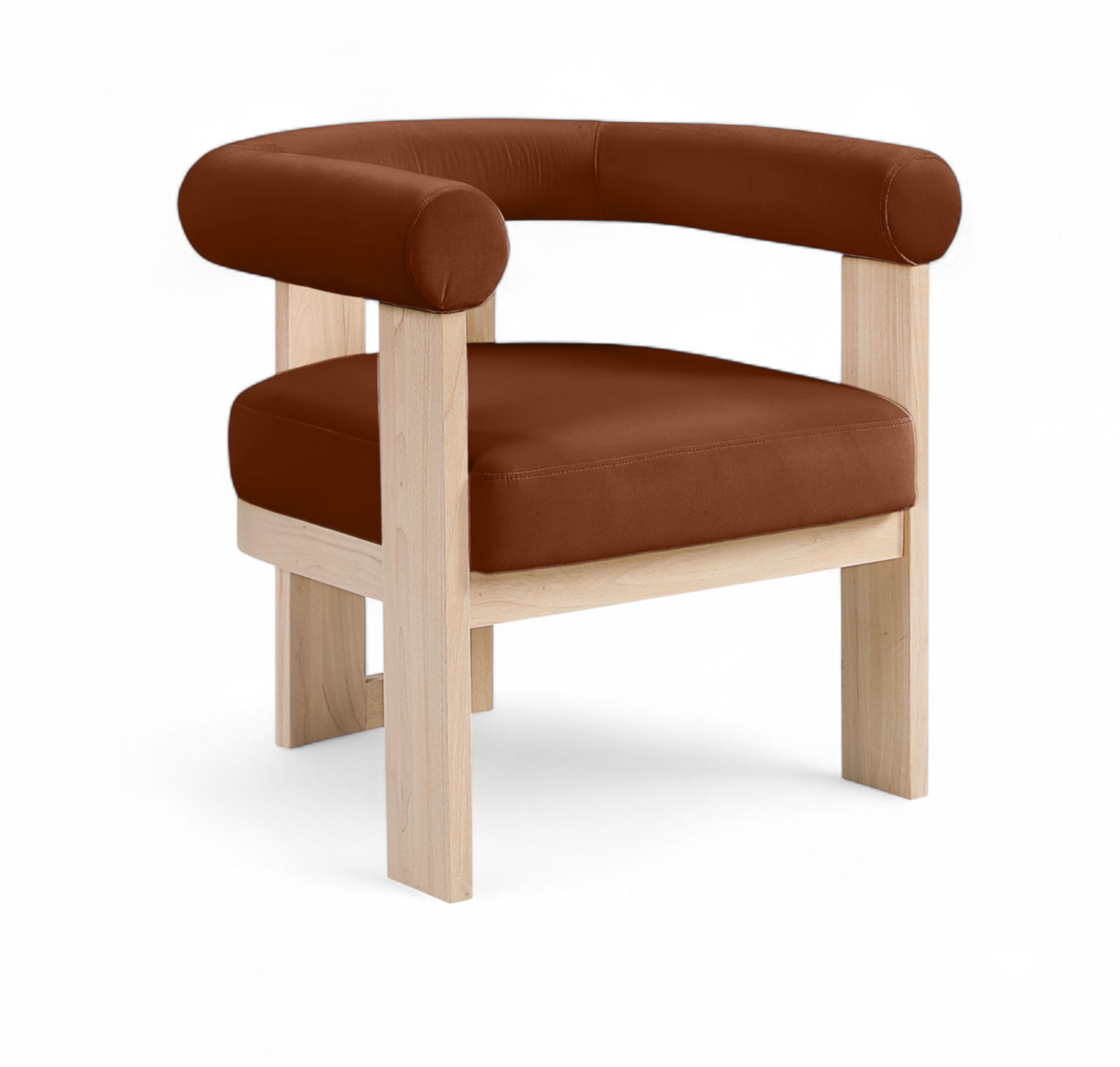 Arienzo - Performance Fabric Upholstered Accent Chair - Cognac