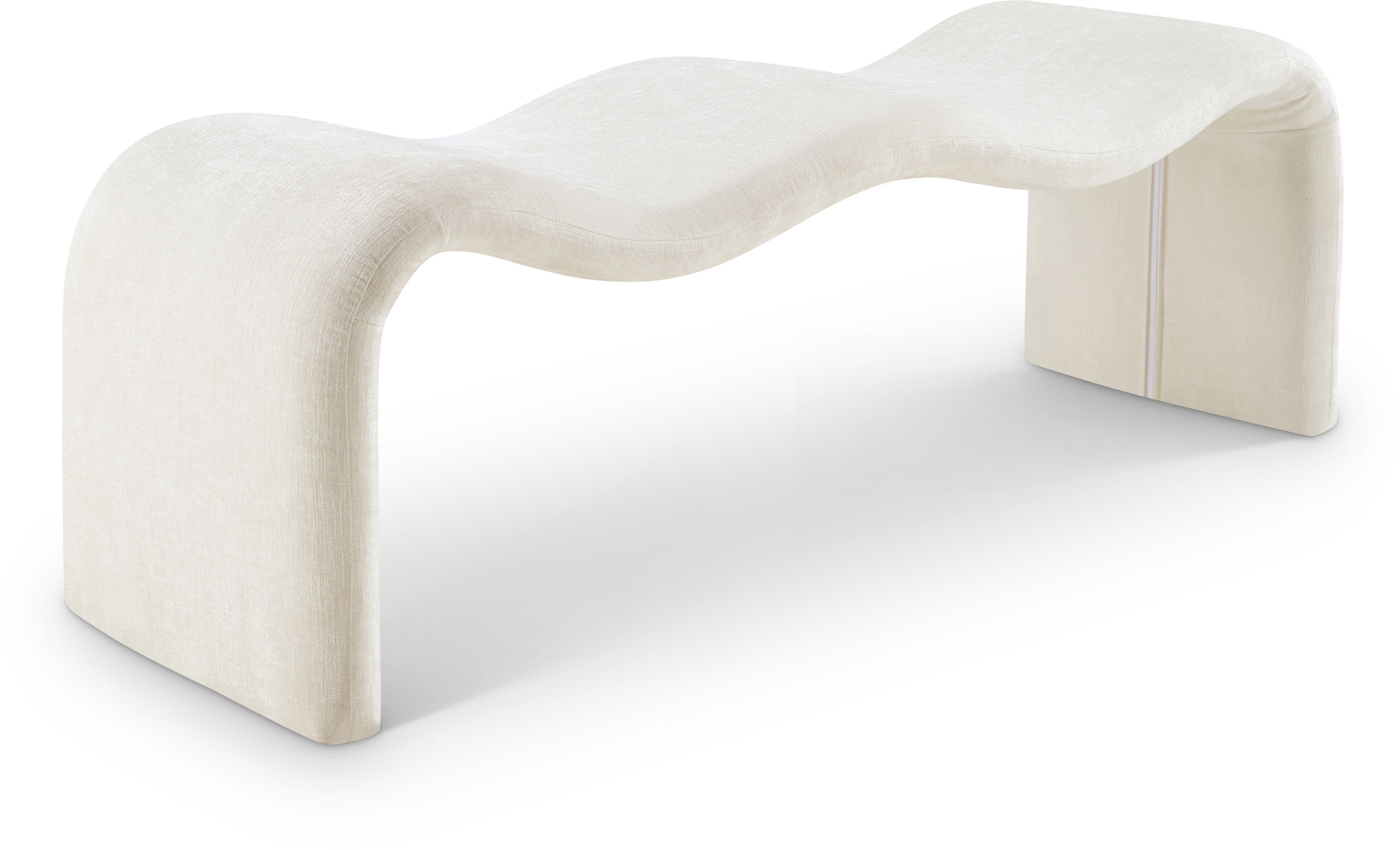 Willow - Chenille Bench - Cream
