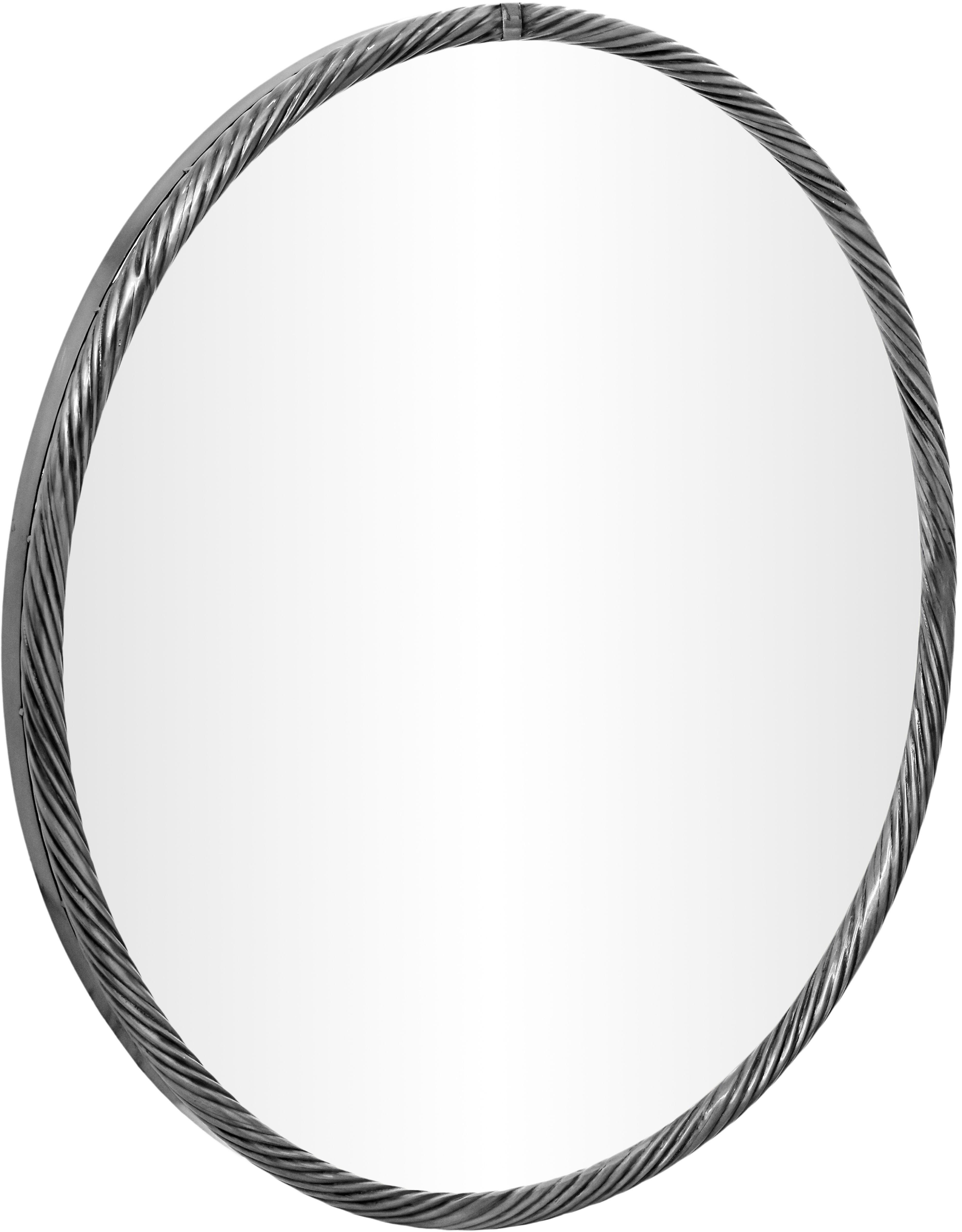 Avara - 36" Iron Mirror - Silver