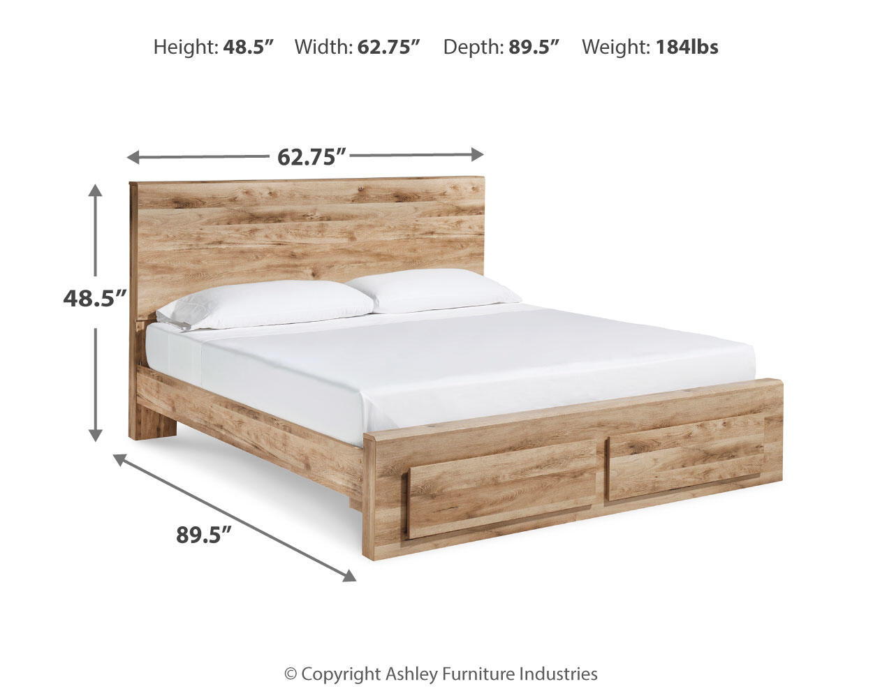 Ashley Furniture Hyanna - Queen Panel Bed With Footboard Storage - Tan - Image 7